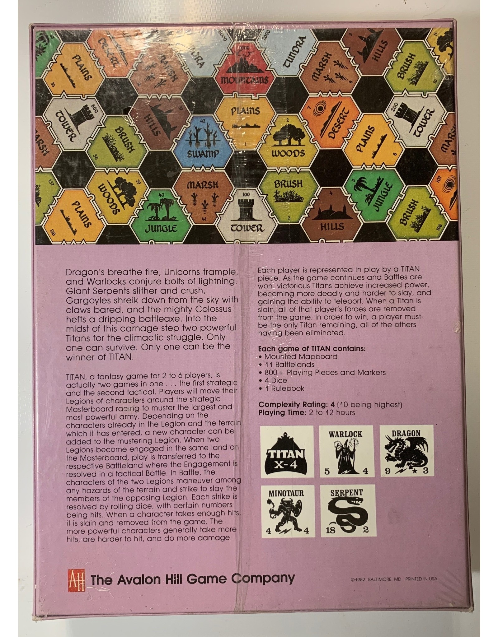 Avalon Hill Game Company Titan (1982) NIS