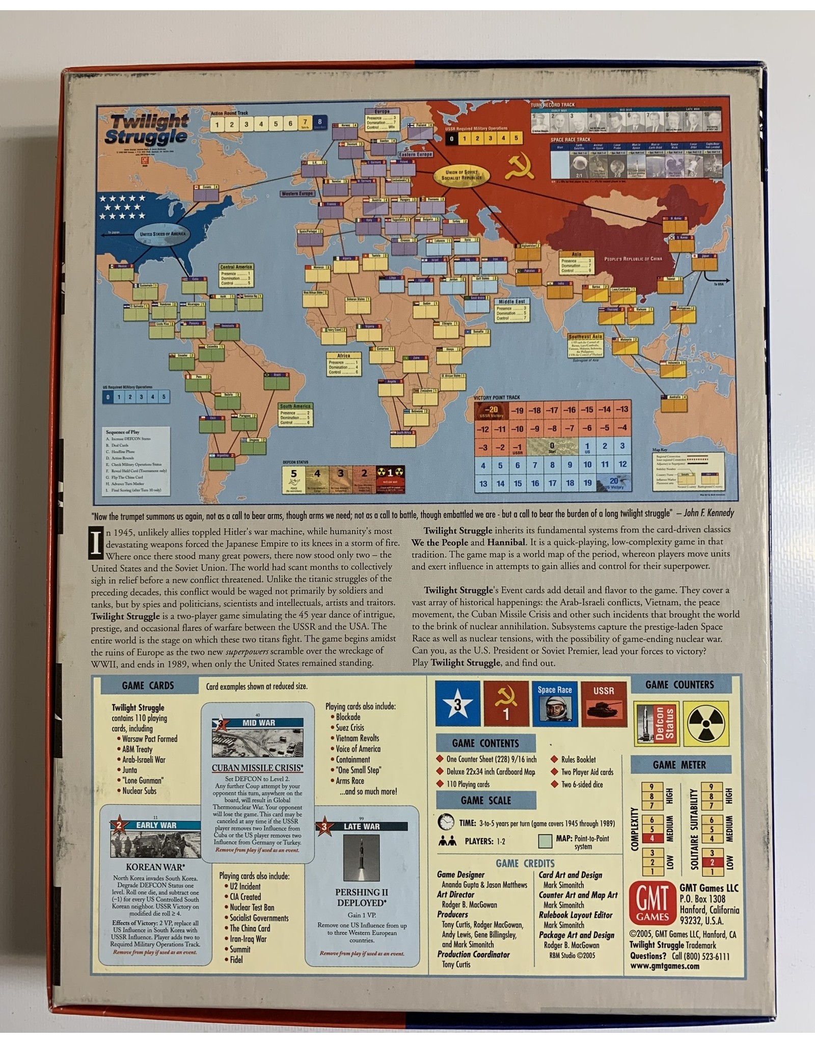 GMT Games Twilight Struggle (2005) (Unpunched)