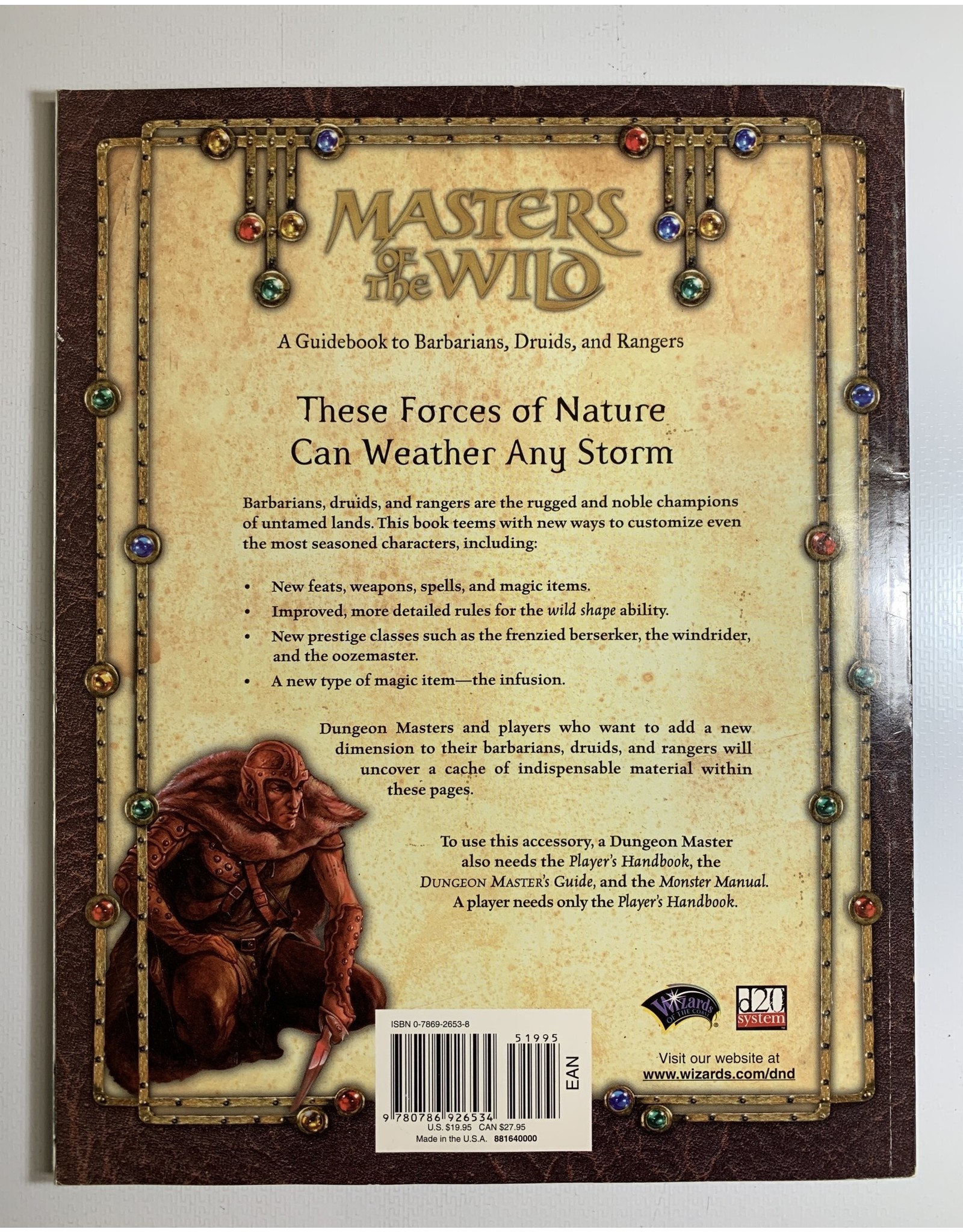 Wizards of the Coast Dungeons & Dragons (3rd Edition) - Masters of the Wild: A Guidebook to Barbarians, Druids, and Rangers (2002)