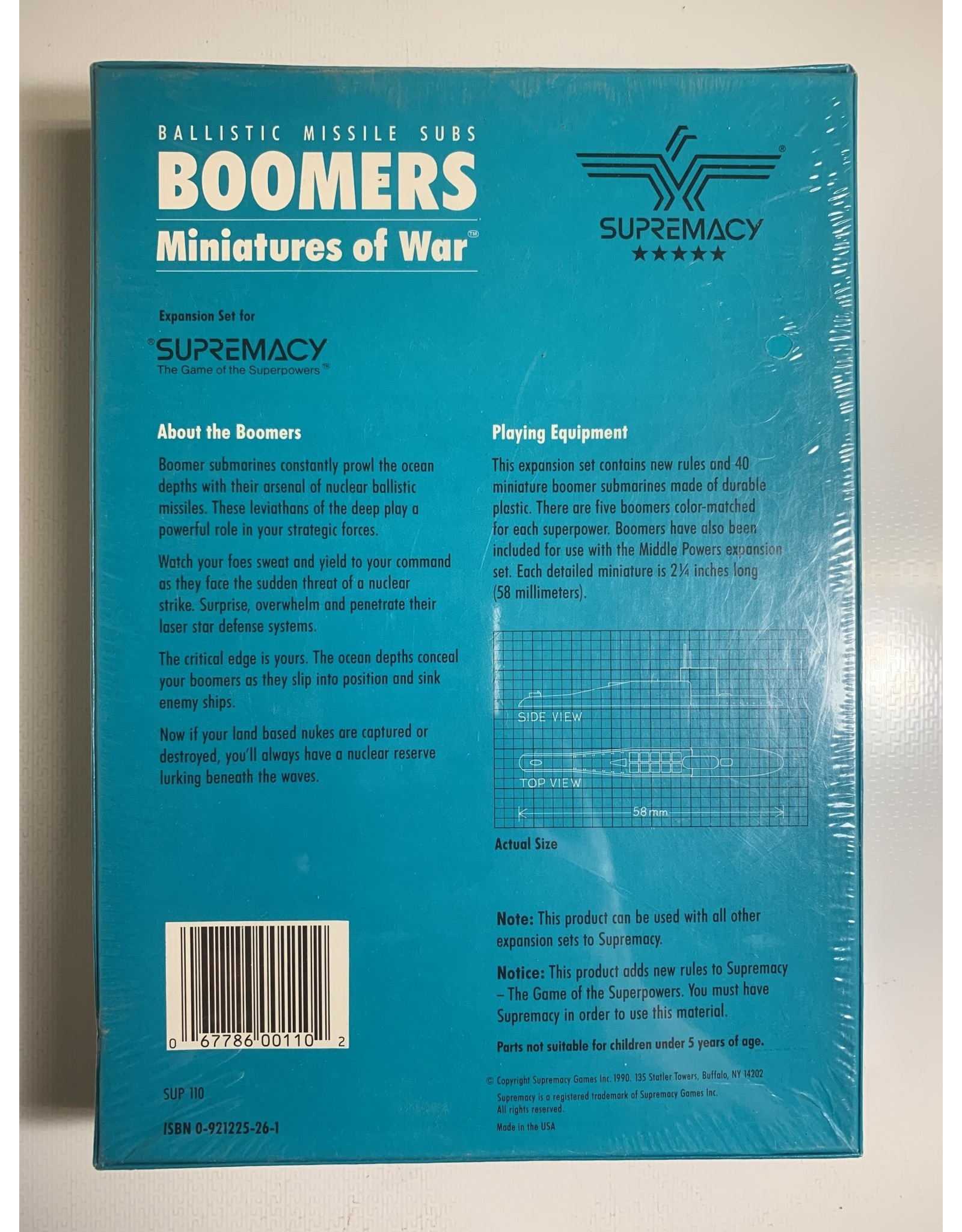 Supremacy Games Supremacy: Boomers - Ballistic Missile Subs (1990) NIS