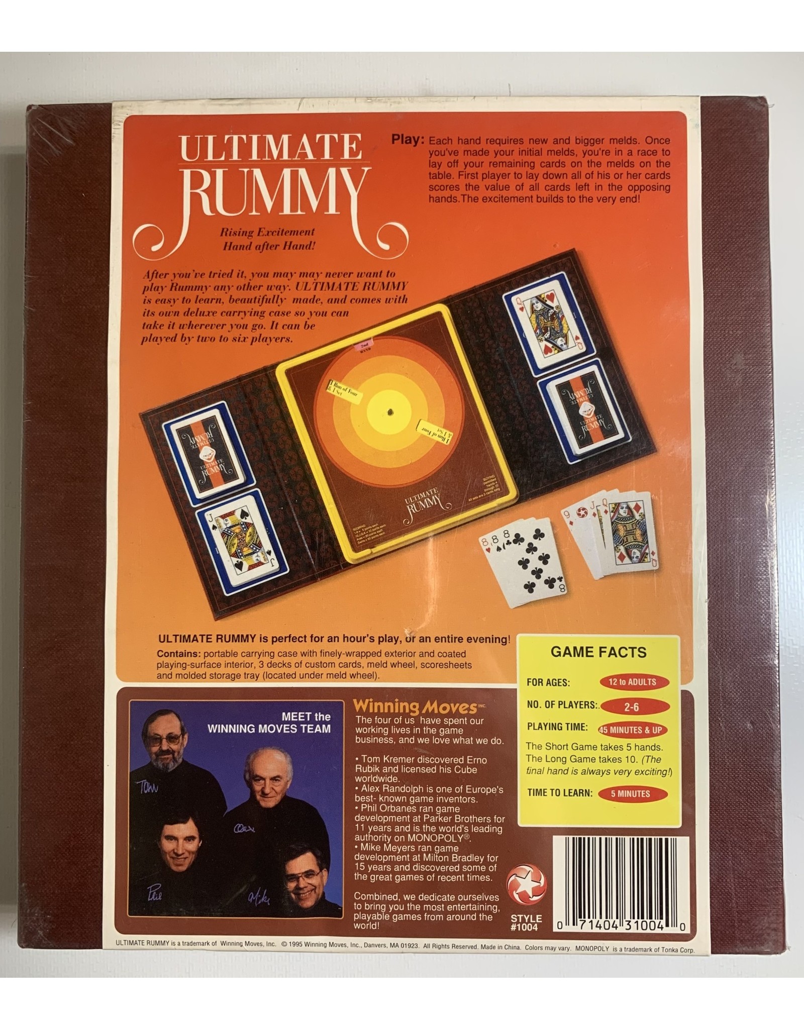 Winning Moves Ultimate Rummy (1995) NIS