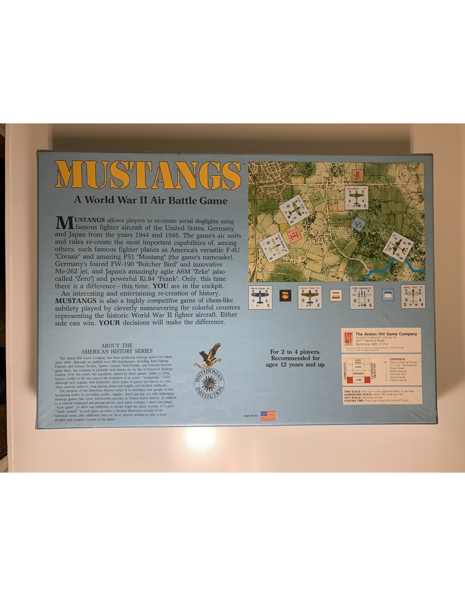 Avalon Hill Game Company Mustangs (1991) NIS
