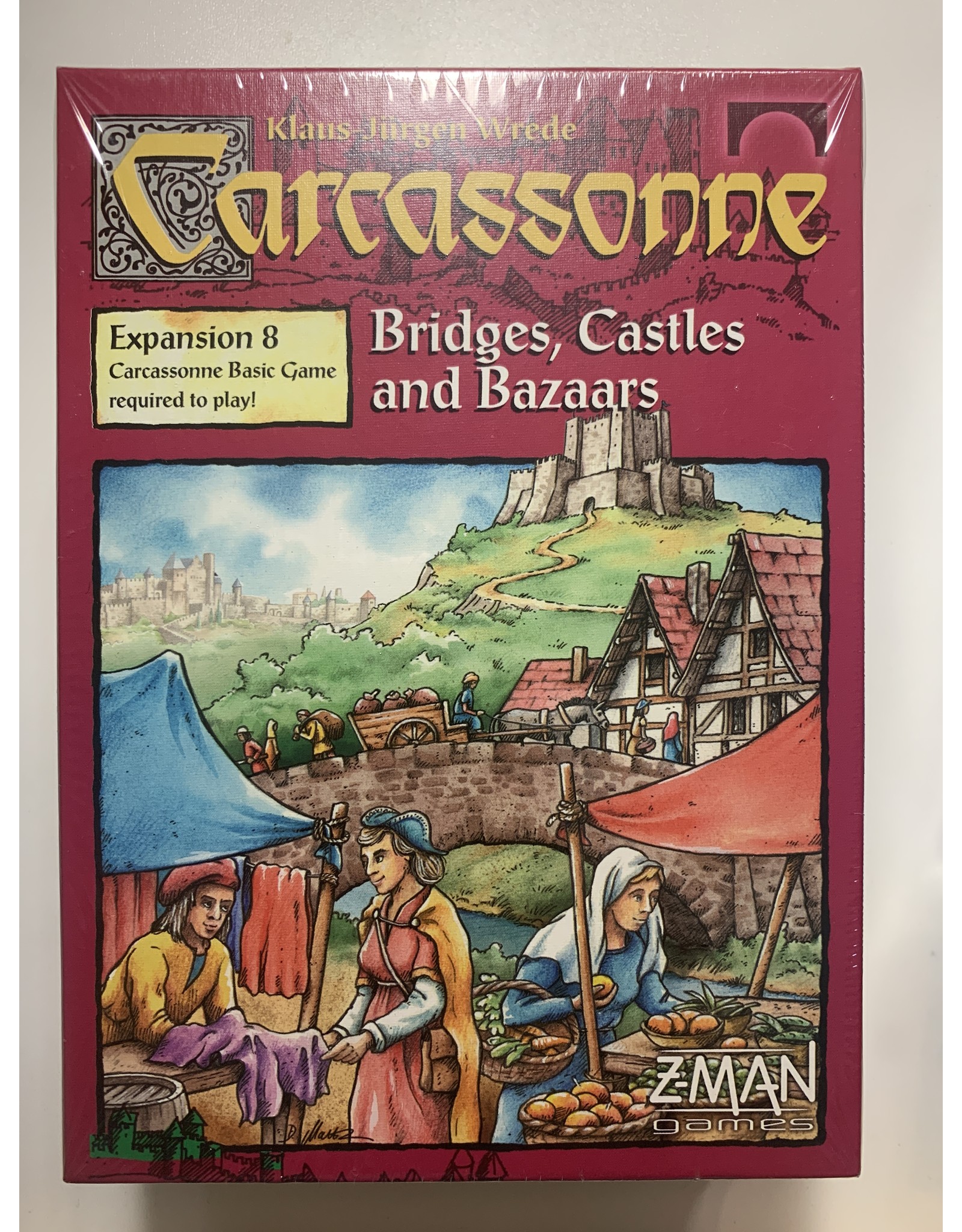 Z-Man Games Carcassonne First Edition Expansion 8: Castles, Bridges & Bazaars (2010) NIS