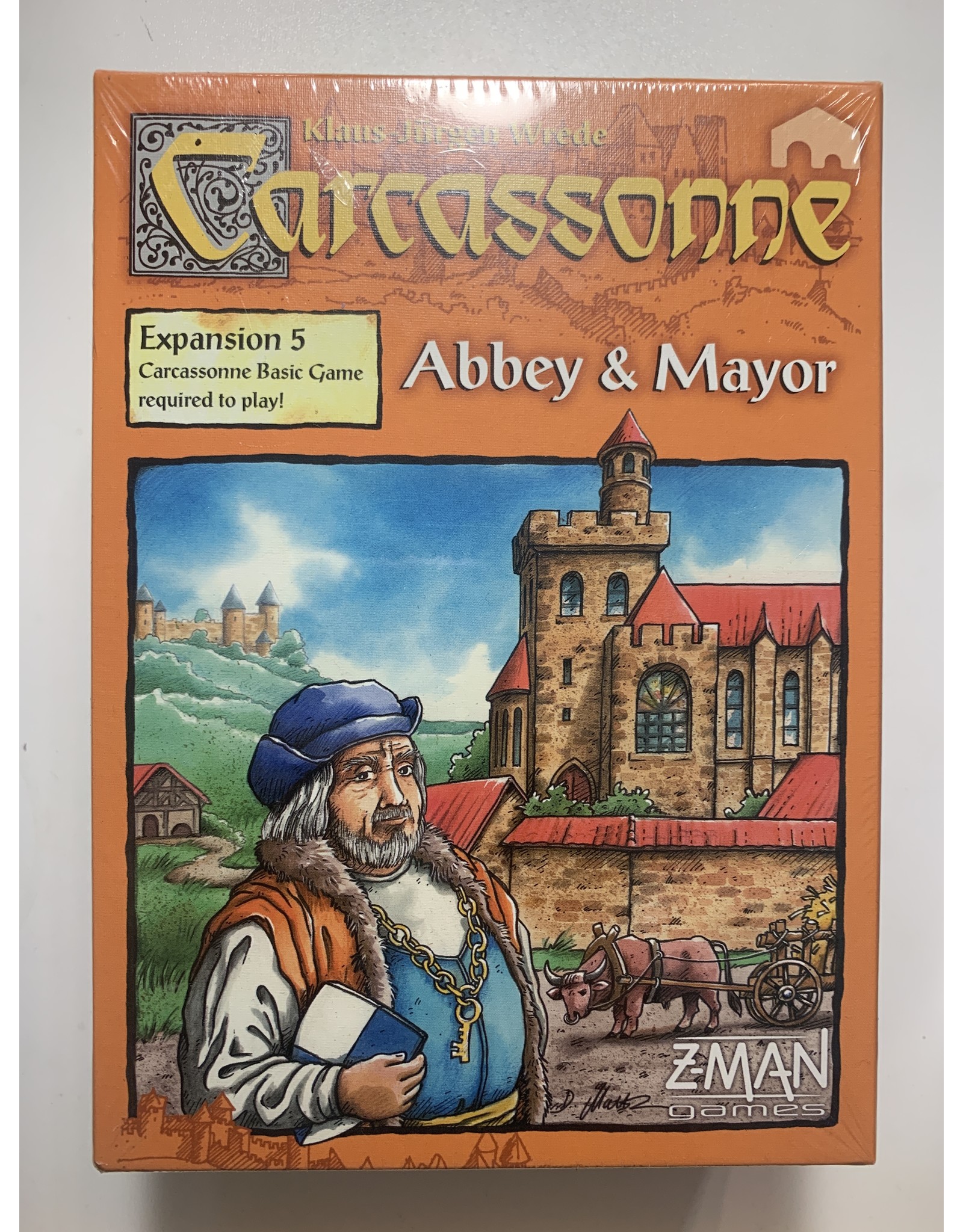 Z-Man Games Carcassonne First Edition Expansion 5: Abbey & Mayor (2007) NIS