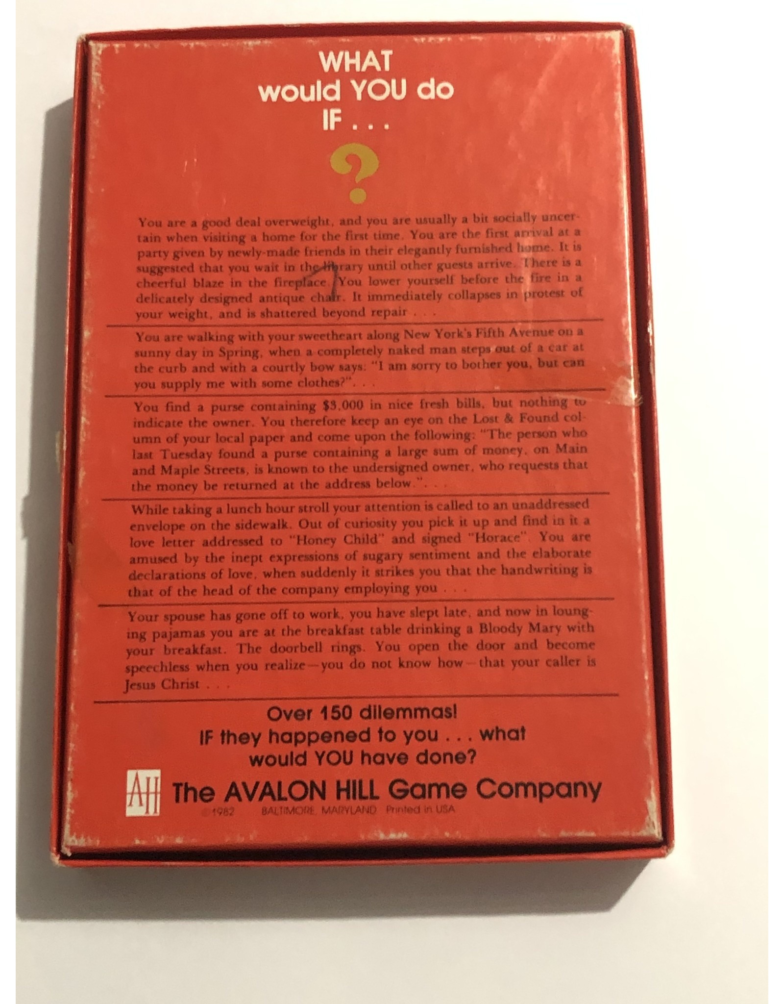 Avalon Hill Game Company Dilemmas (1982) (used)
