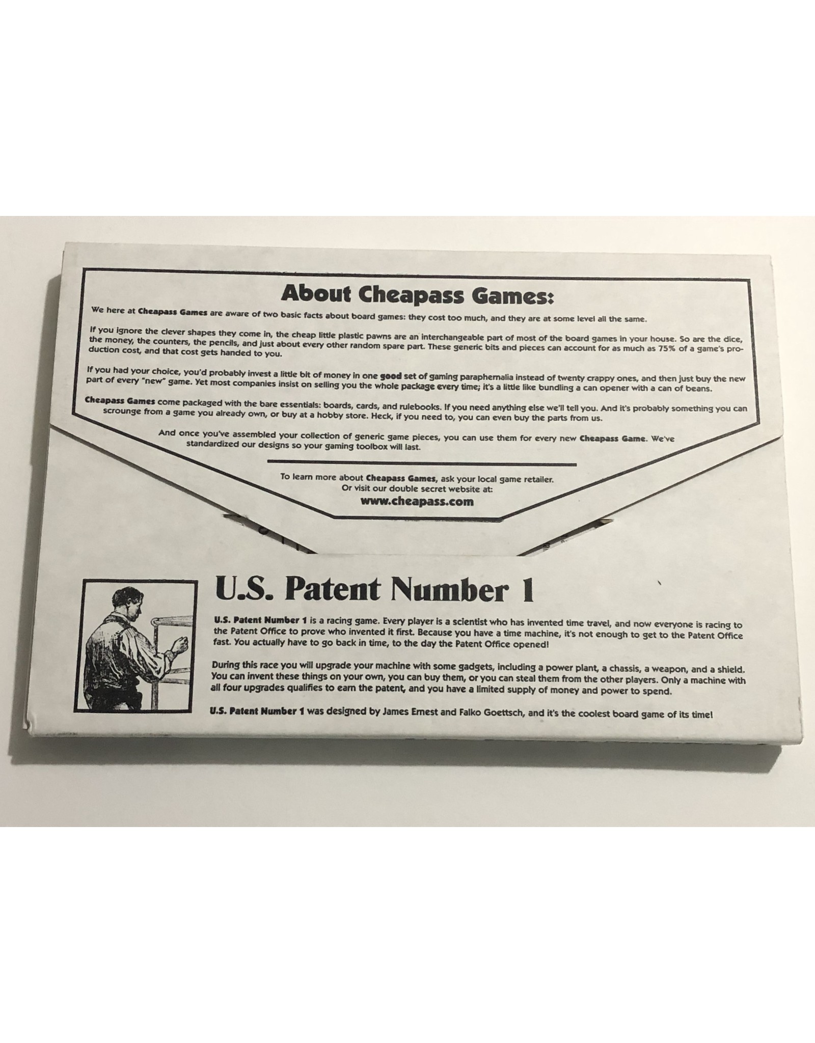 Cheapass Games U.S. Patent No. 1 (2001)