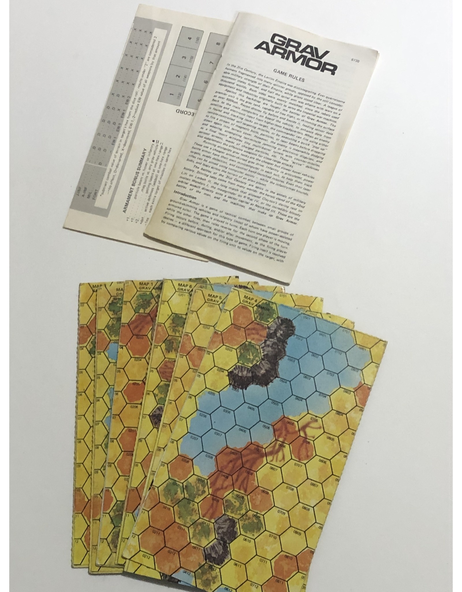 Dwarfstar Games Grav Armor (1982) (Incomplete) (used)