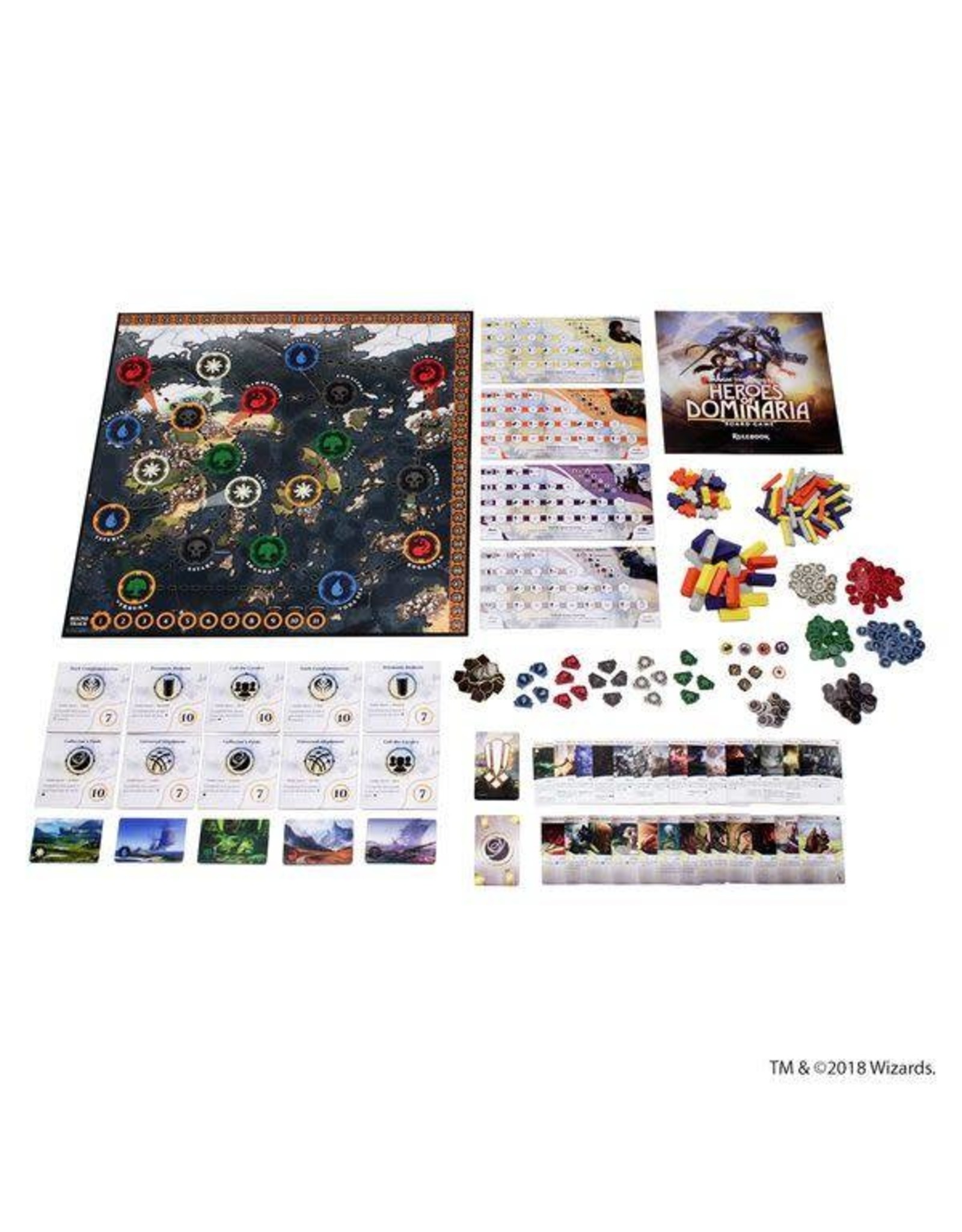 WizKids Magic: The Gathering – Heroes of Dominaria Board Game (2018) (Premium Edition)