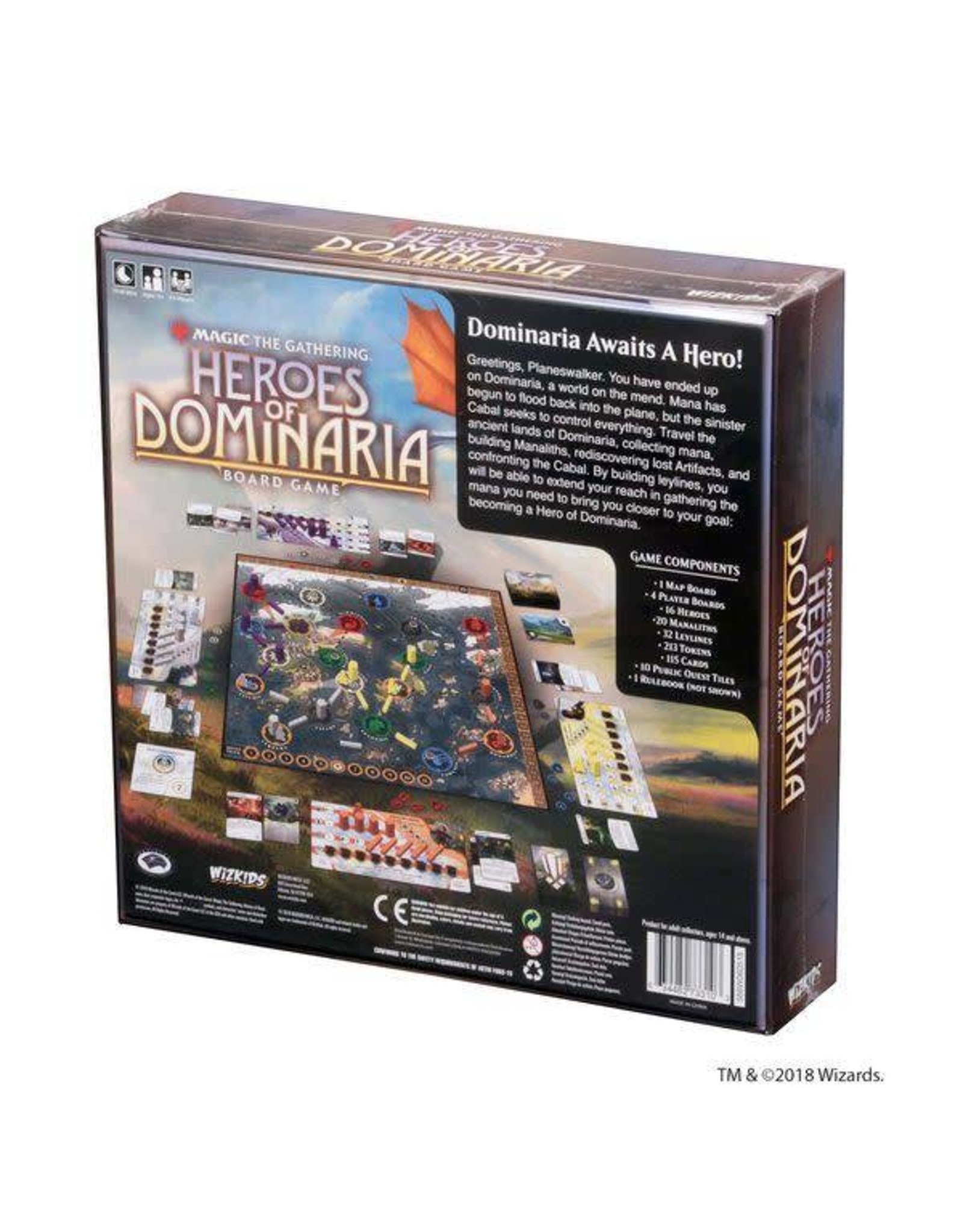 WizKids Magic: The Gathering – Heroes of Dominaria Board Game (2018) (Premium Edition)
