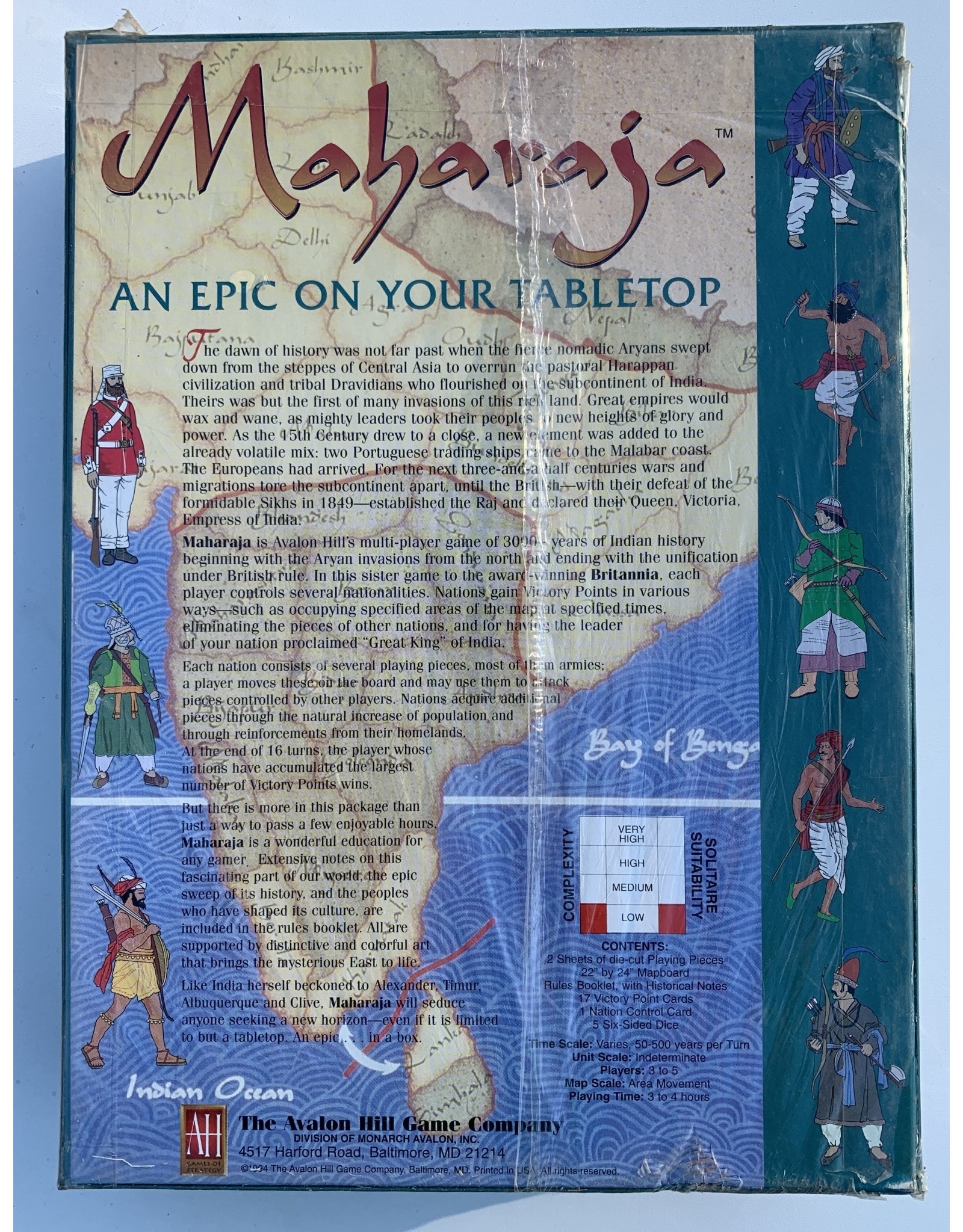 Avalon Hill Game Company Maharaja (1994) NIS