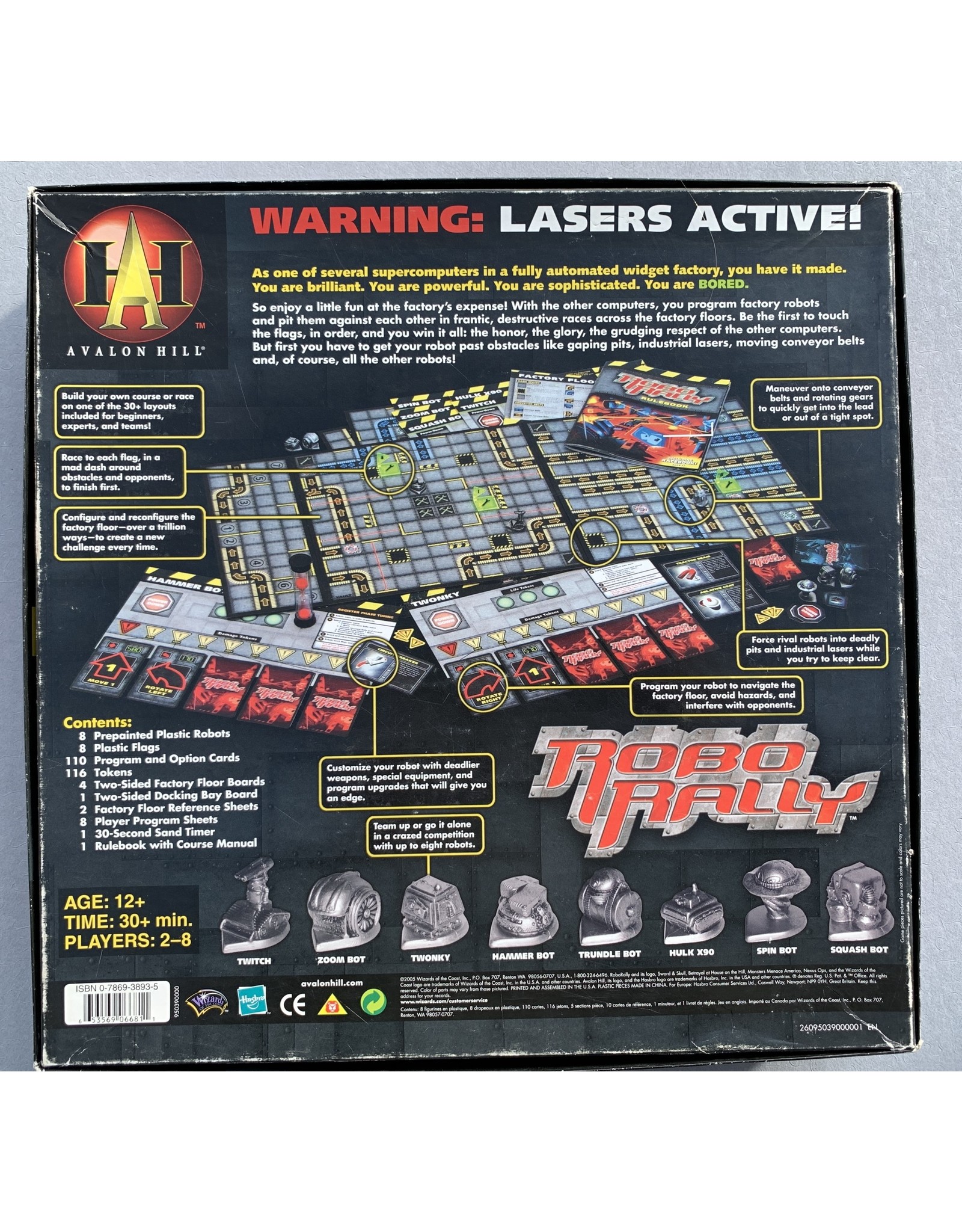 Avalon Hill Game Company RoboRally (1994)  (Made in 2005)