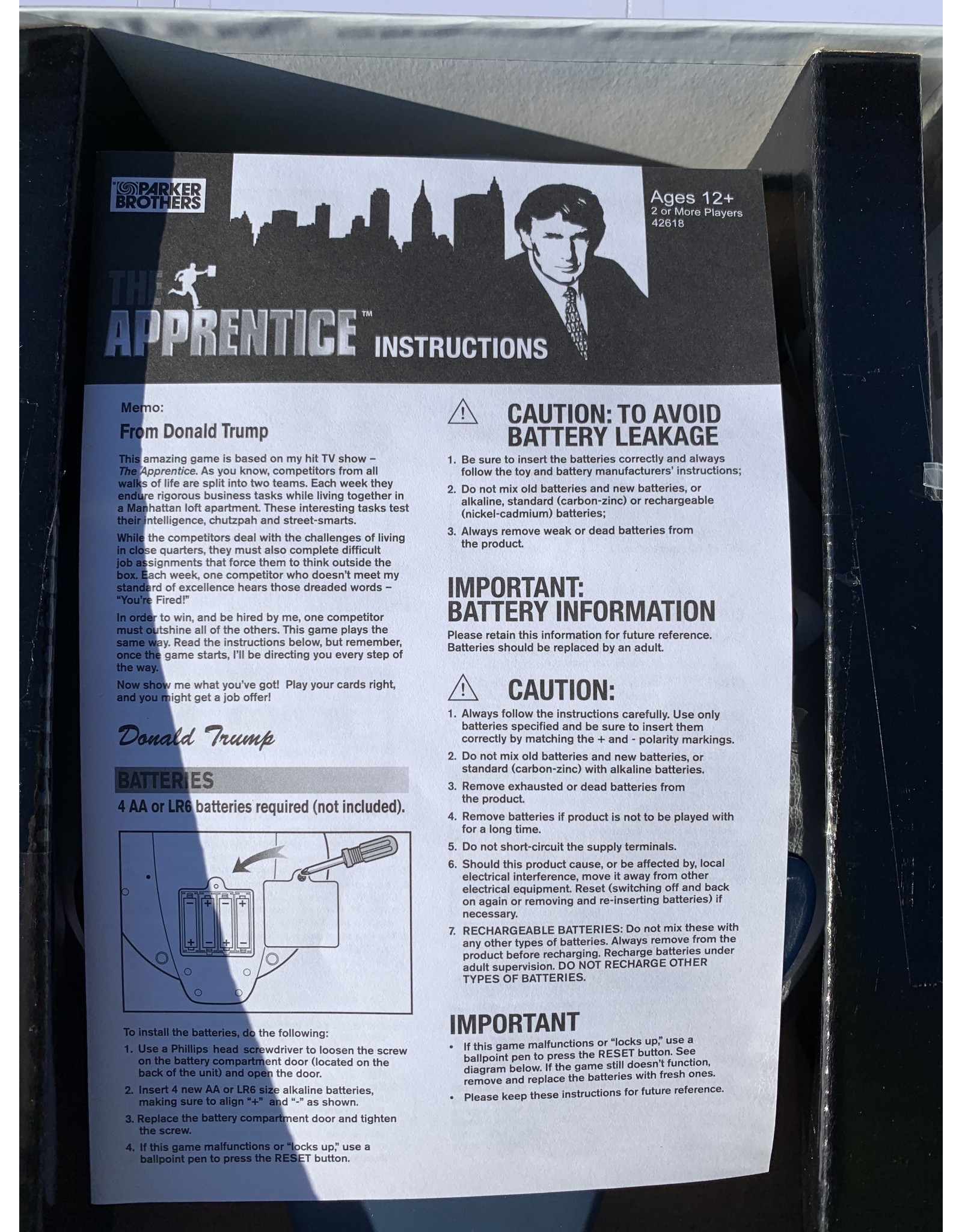 Hasbro The Apprentice Game (2005)