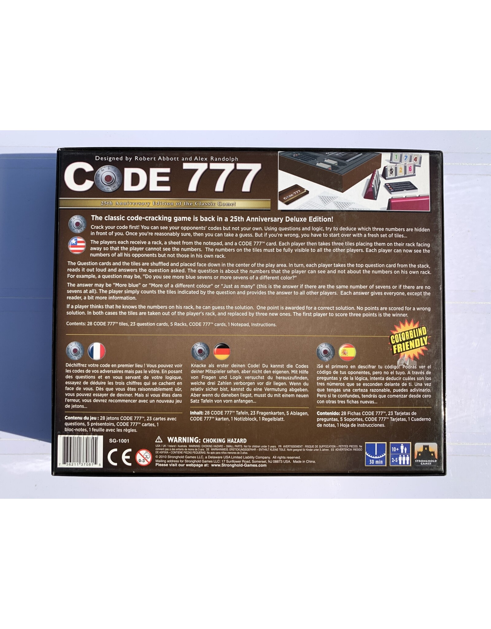 Stronghold Games Code 777 (1985) (25th Anniversary Edition) (Made in 2010)