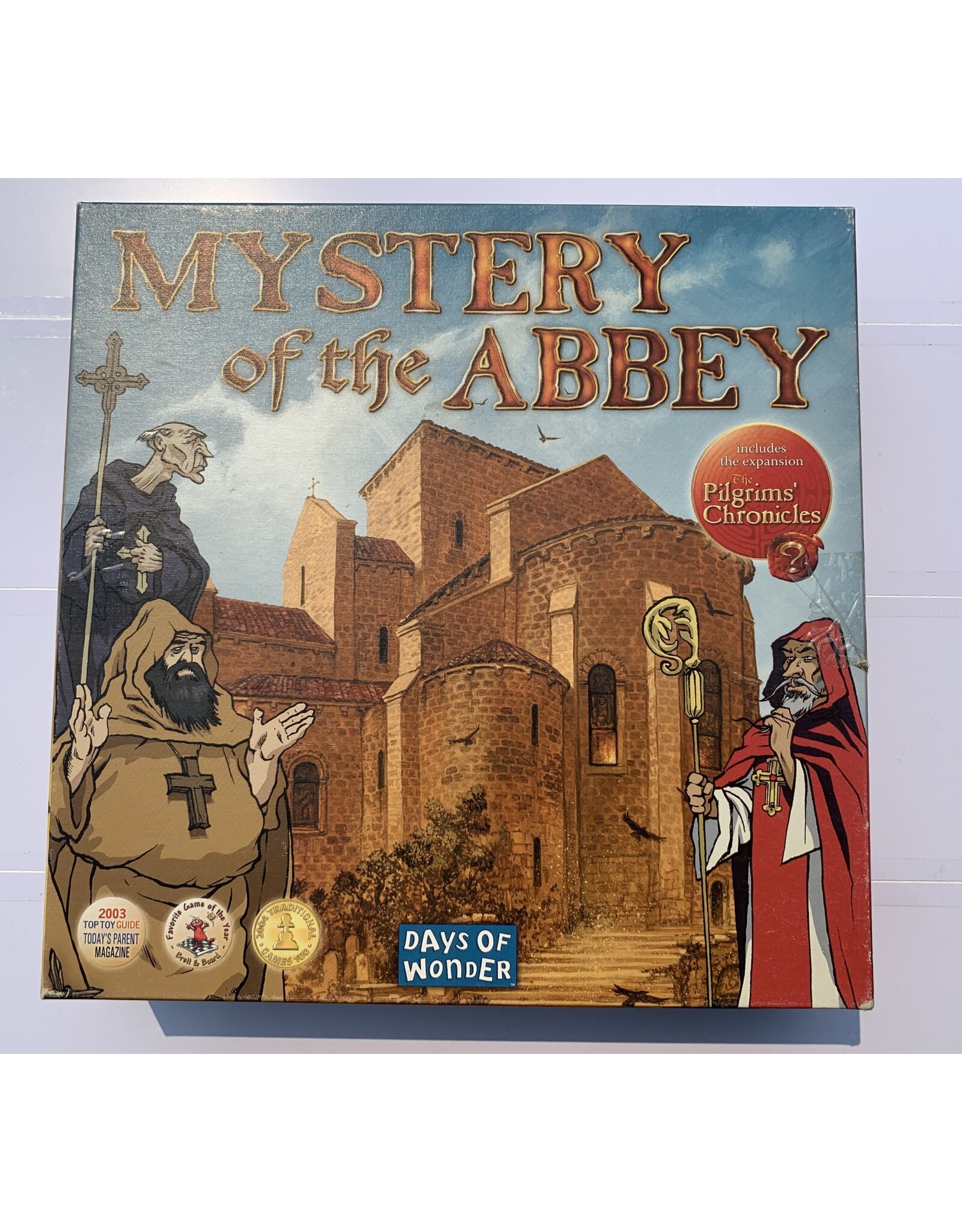 Days of Wonder Mystery of the Abbey (1995)  (Made in 2005) (Includes The Pilgrims' Chronicles expansion)