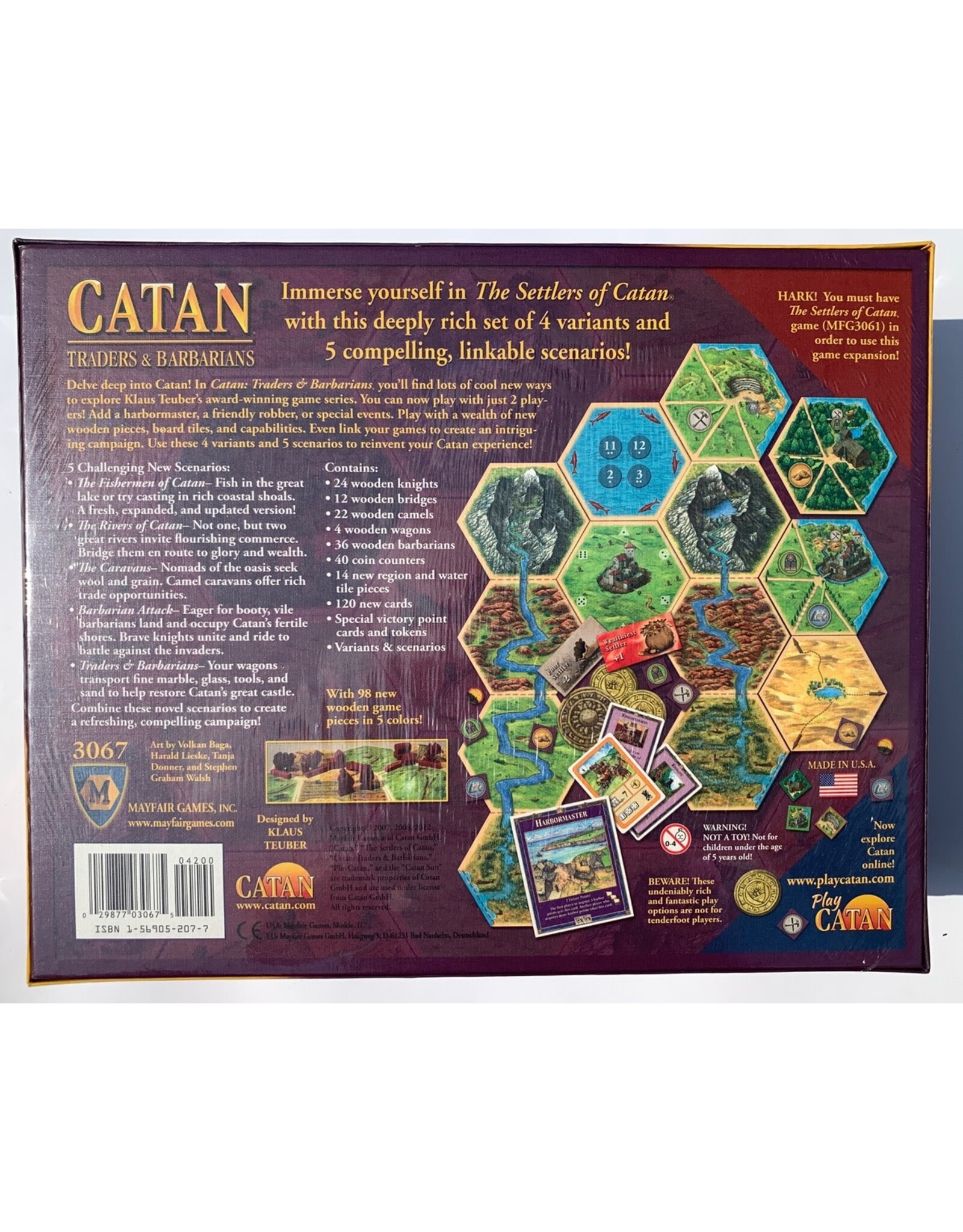 Mayfair CATAN: Traders & Barbarians (2007)  (English First Edition, Second Printing)  (Made in 2012) (NIS)