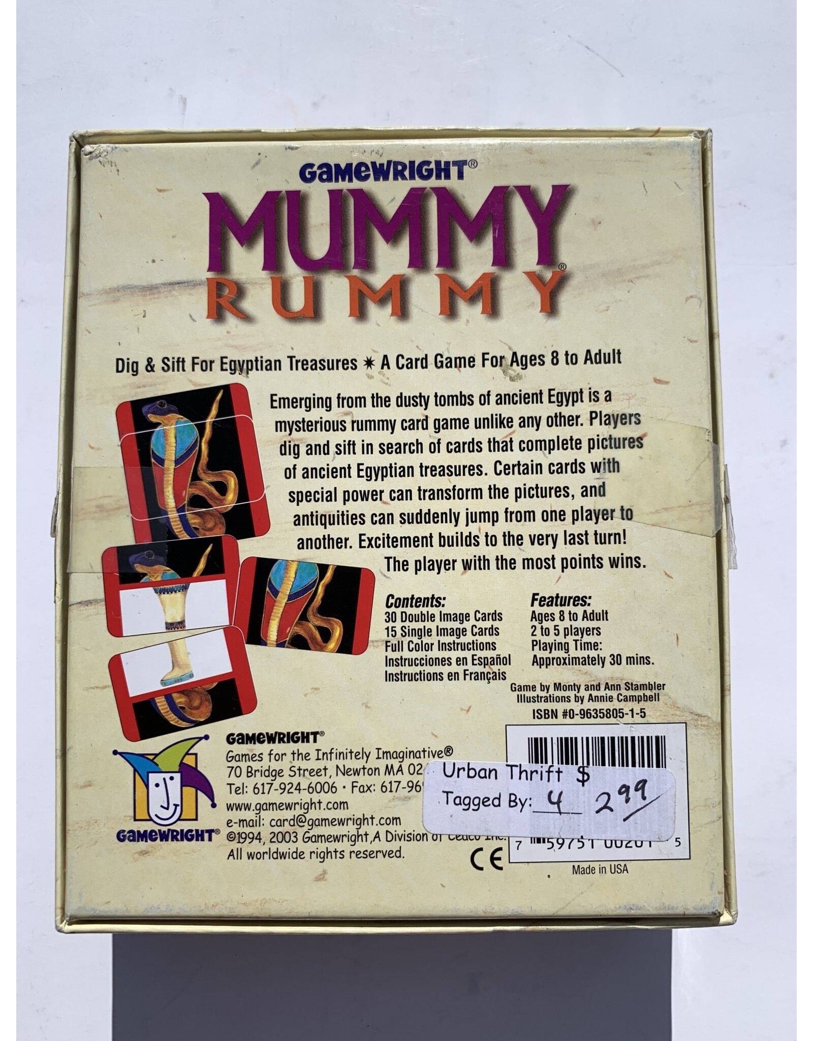 Gamewright Mummy Rummy (1994)