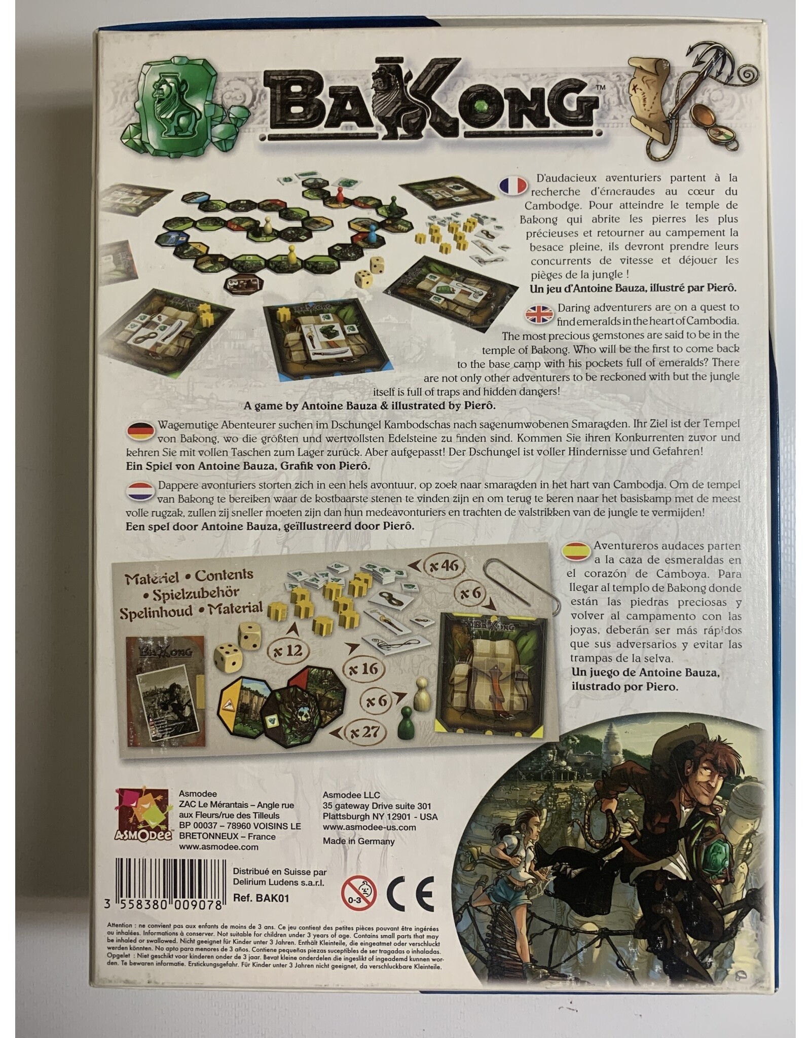 Asmodee Bakong Used board game (2009)