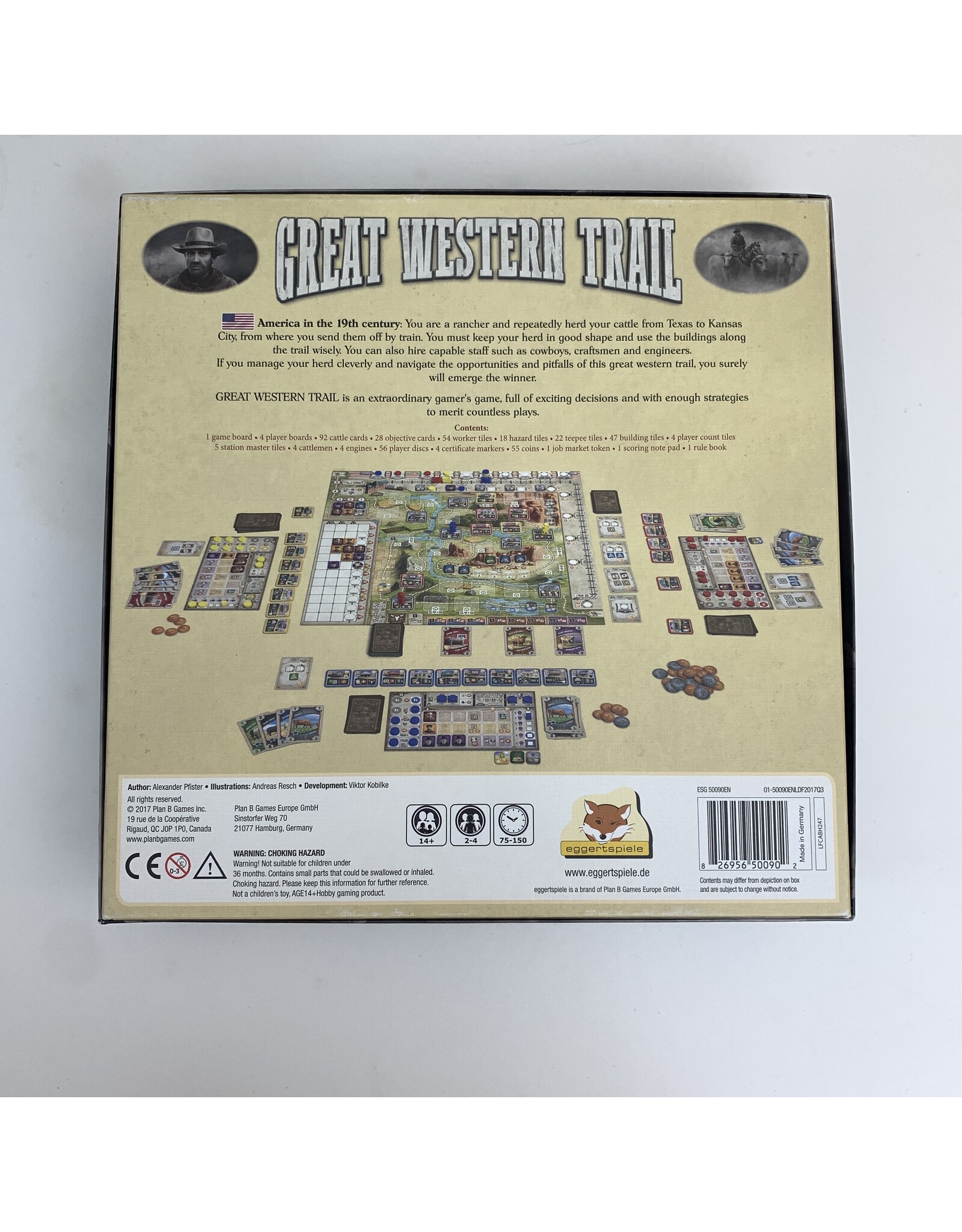 Eggertspiele Great Western Trail Contents Unopened (2016)