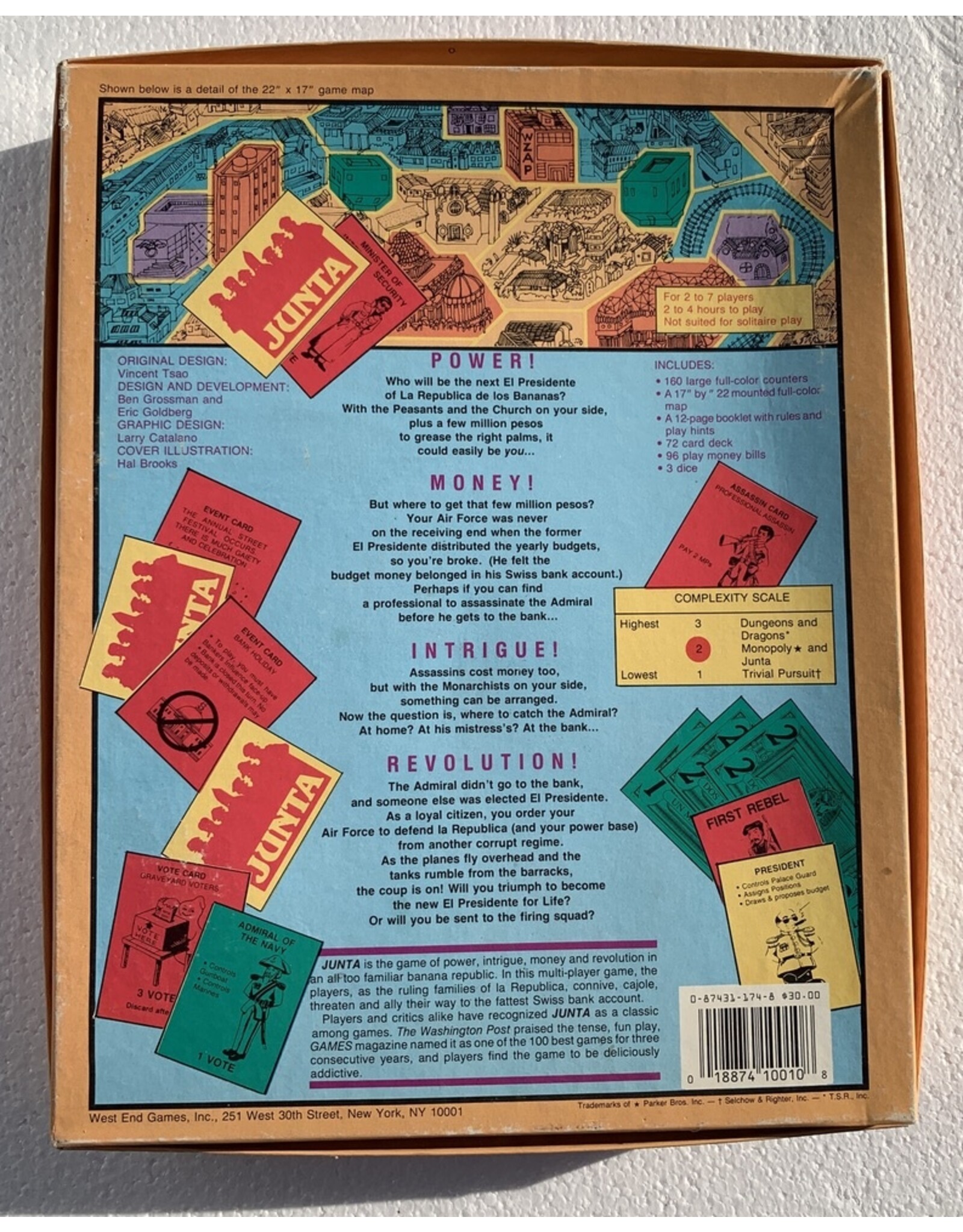 WEST END GAMES Junta (1979) (Made in 1985) (used)