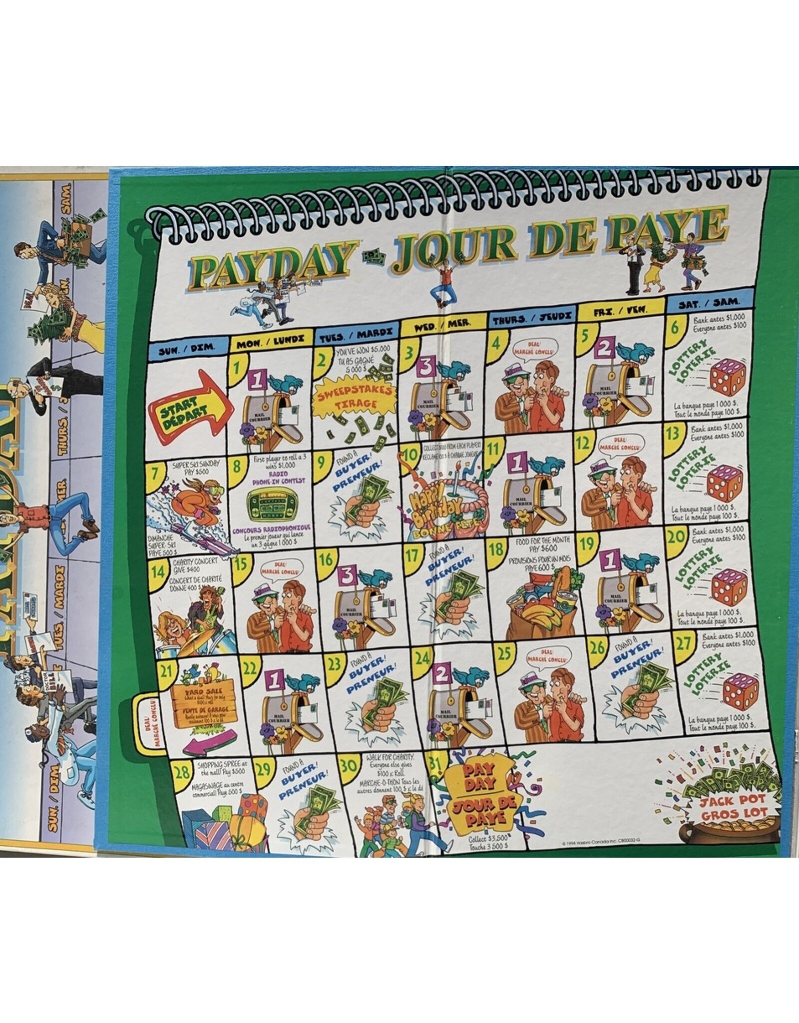 PARKER BROTHERS Pay Day (1974) (Used) (Made in 1994)