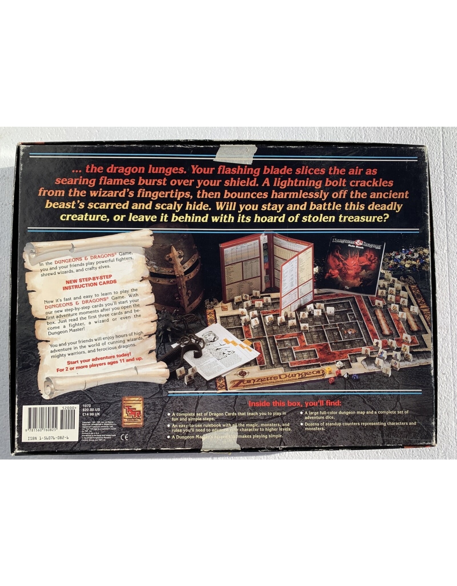TSR The New Easy to Master Dungeons & Dragons (1991) (used) (TSR 1070) (unpunched)