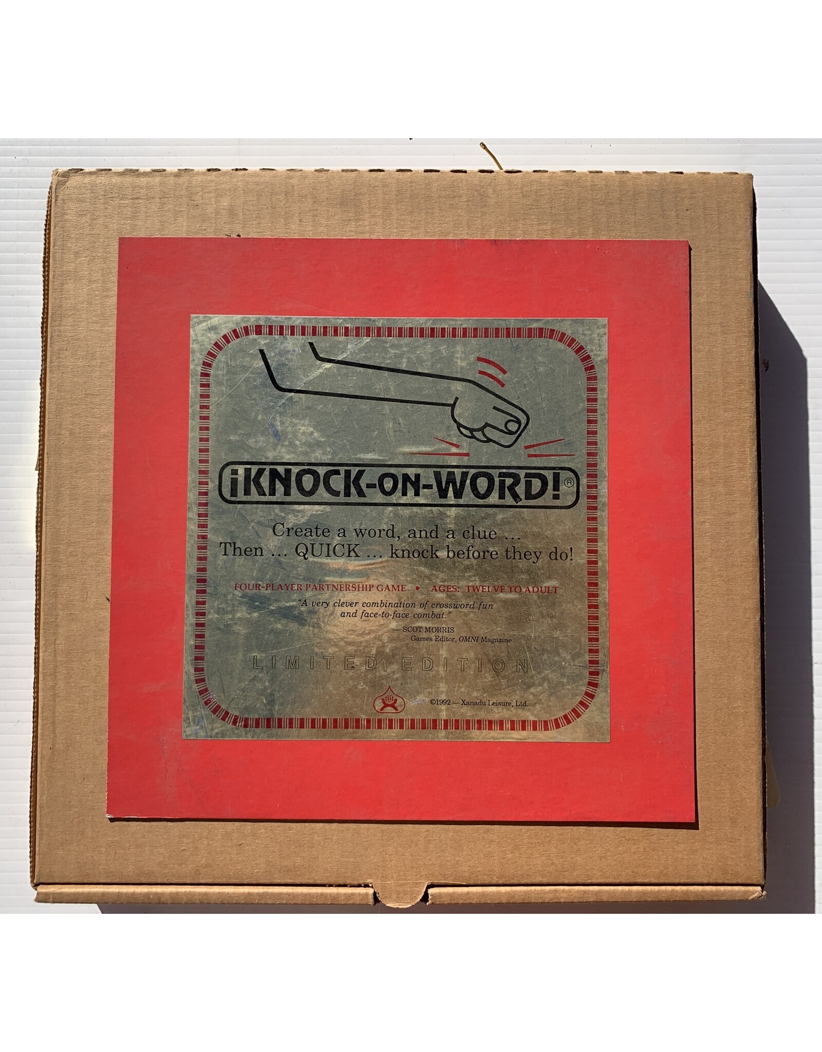 ¡Knock-on-Word! Used Board Game (1992) Limited edition