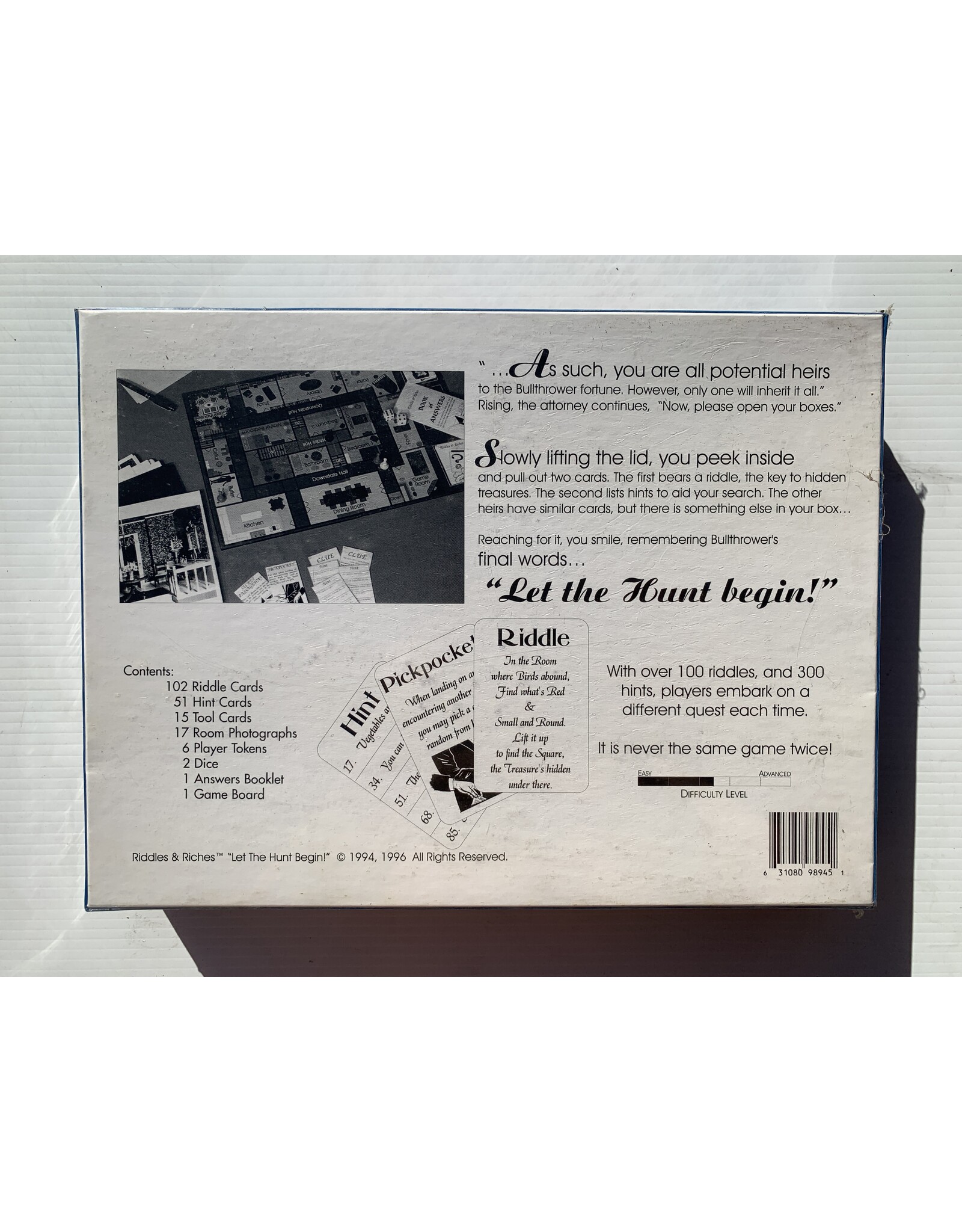 R &R Games Riddles & Riches (1996) (NIS)