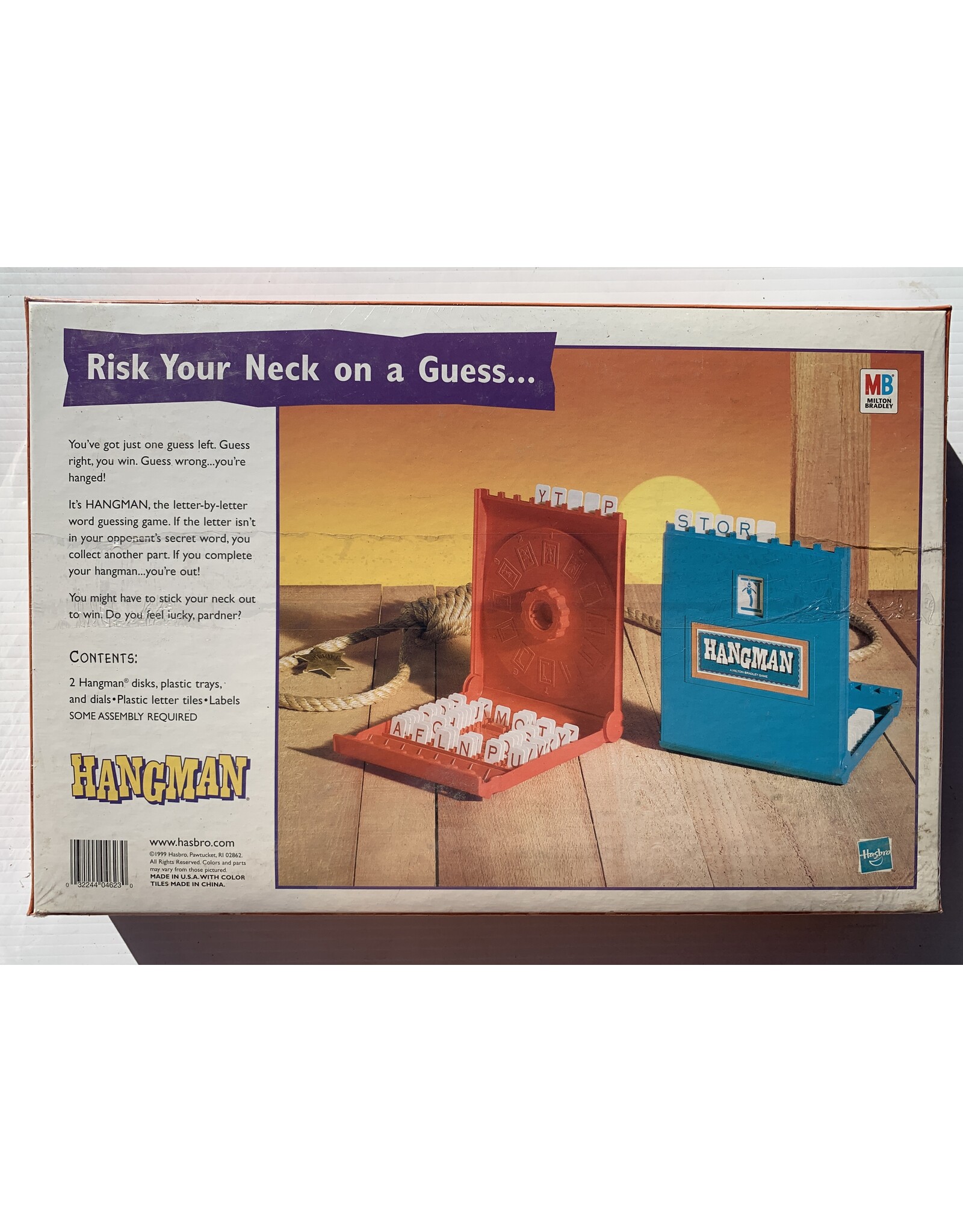 MILTON BRADLEY Hangman (1894) (NIS) (Made in 1999)