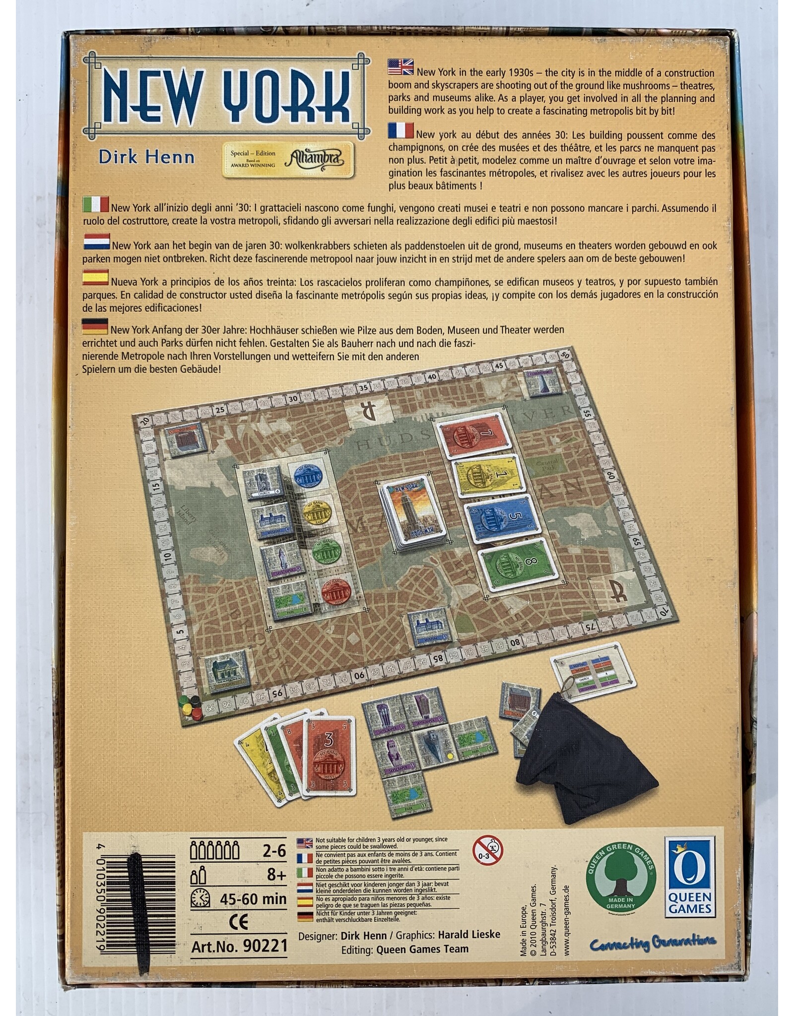 Queen Games New York (2011) (Used Board Game)