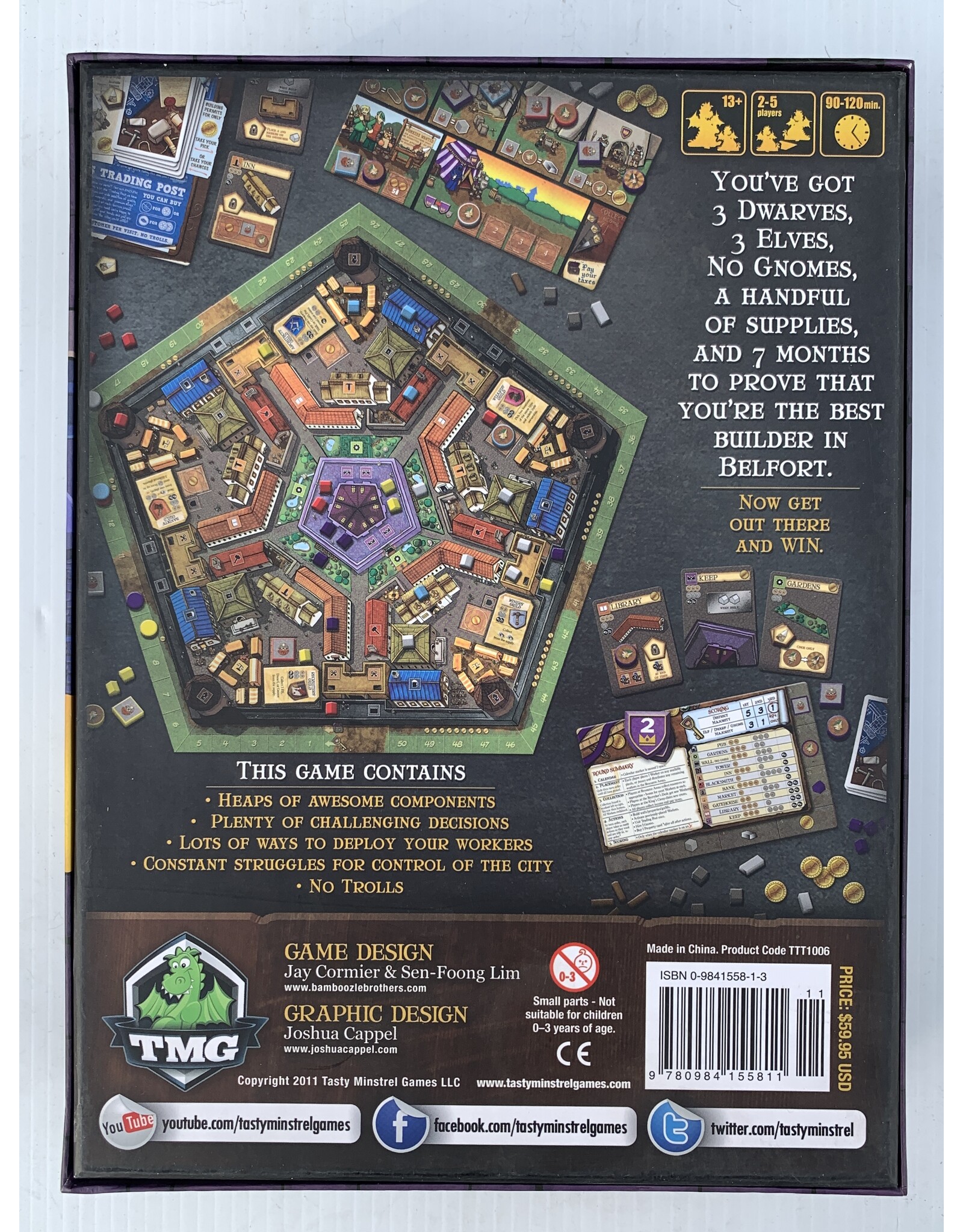 TMG Belfort Used Board Game (2011)