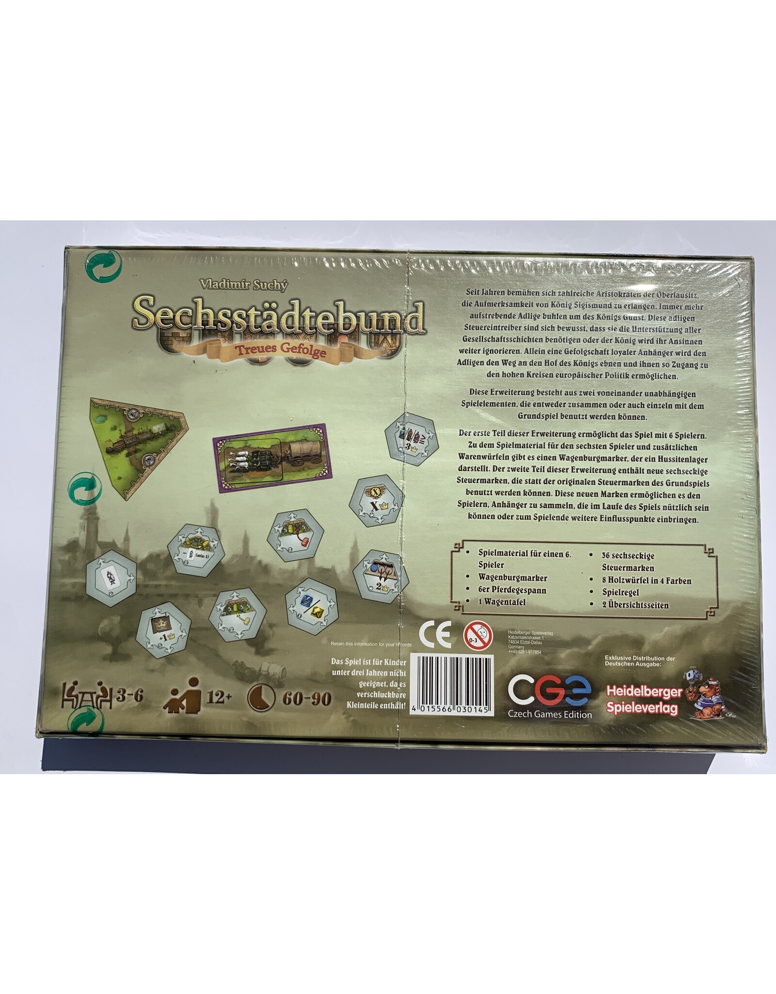 Czech Games Edition Sechsstädtebund: Treues Gefolge NIS (2008) German edition (League of Six: Loyal Retinue)