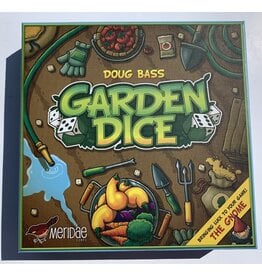 Meridae Garden Dice Used Board Game (2012) +  Garden Dice: The Card Expansion NIS (2013)