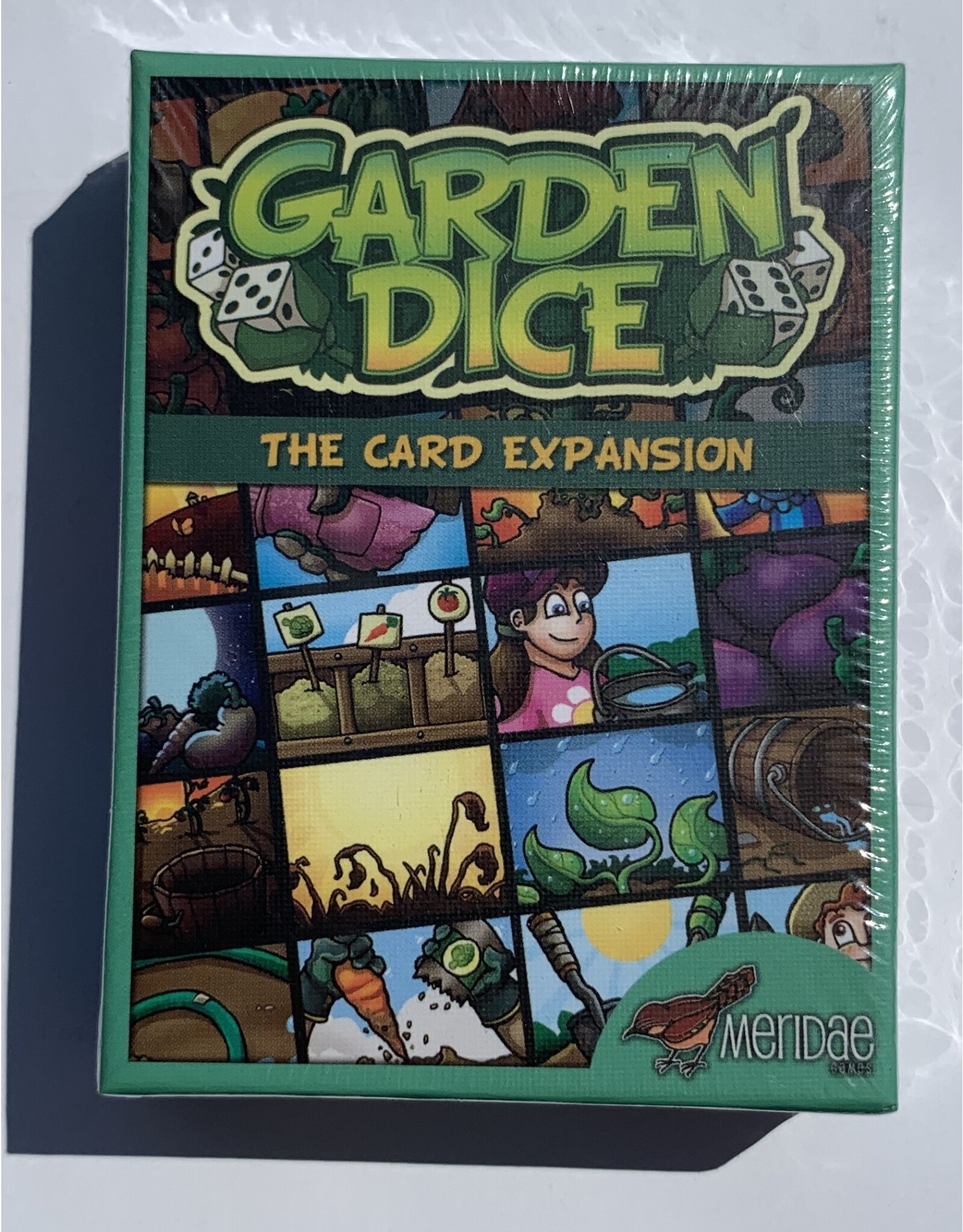 Meridae Garden Dice  (2012) (used) +  (Garden Dice: The Card Expansion NIS) (2013)