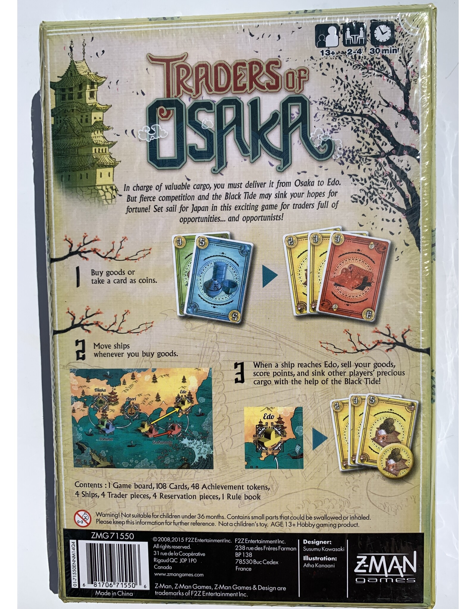 Z-Man Games Traders of Osaka (2006)  (Made in 2015) (NIS)