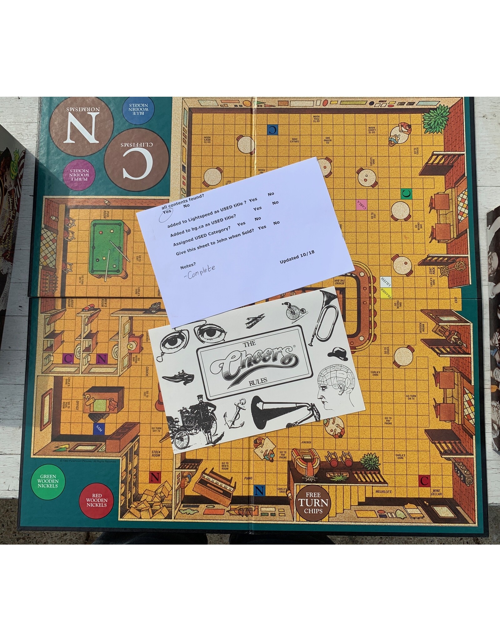 Classics Cheers Used Board Game (1992)