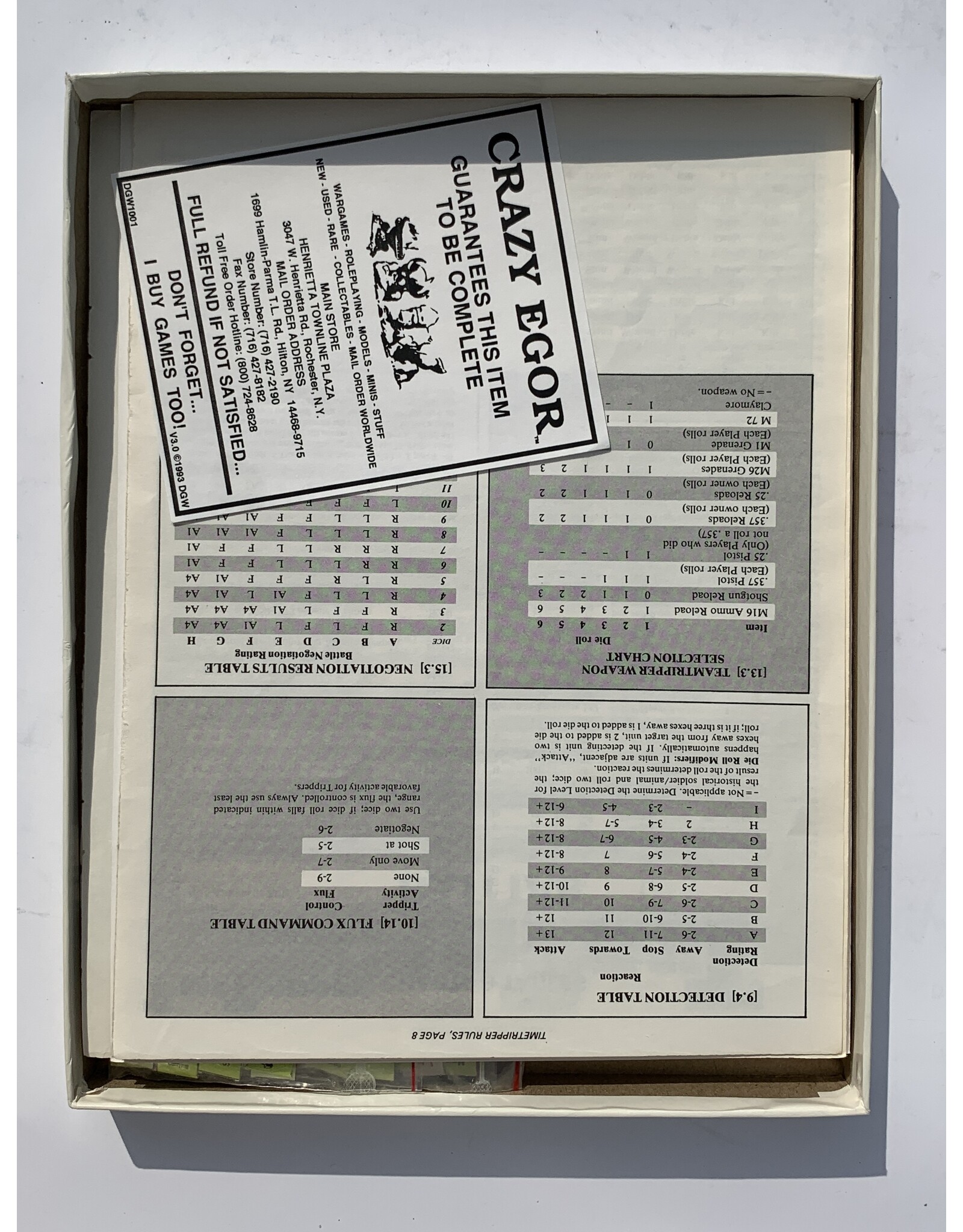 SPI TimeTripper Used Board Game (1980)