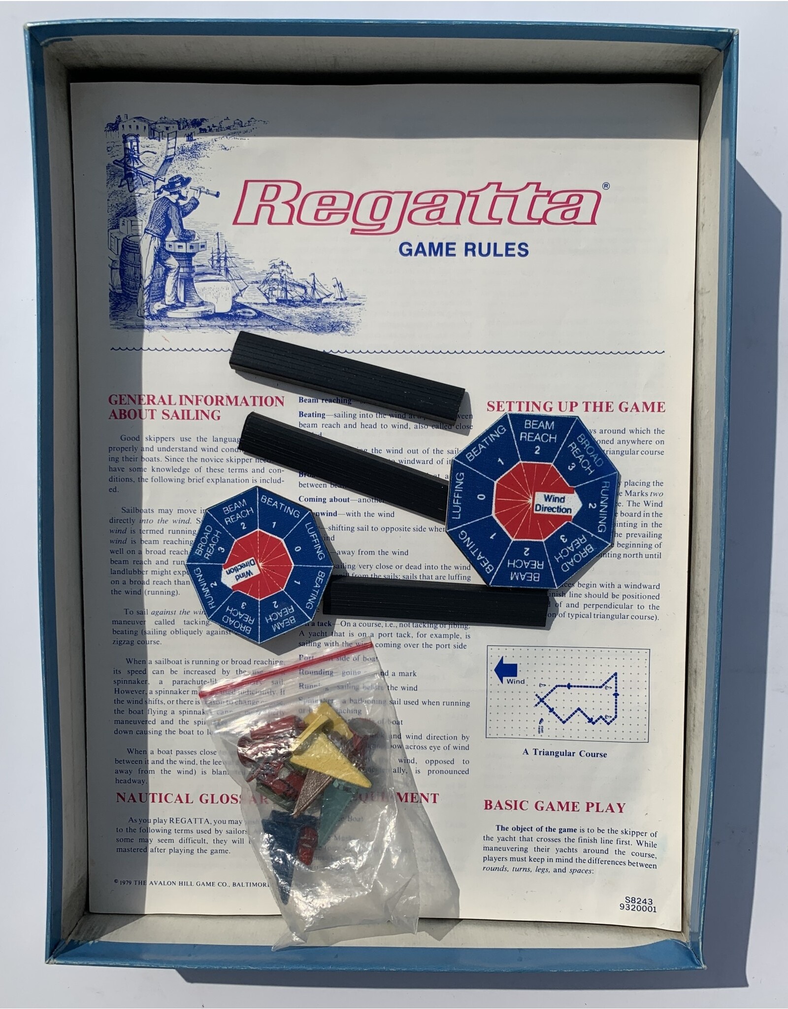 Avalon Hill Game Company Regatta Used Board Game (1967)