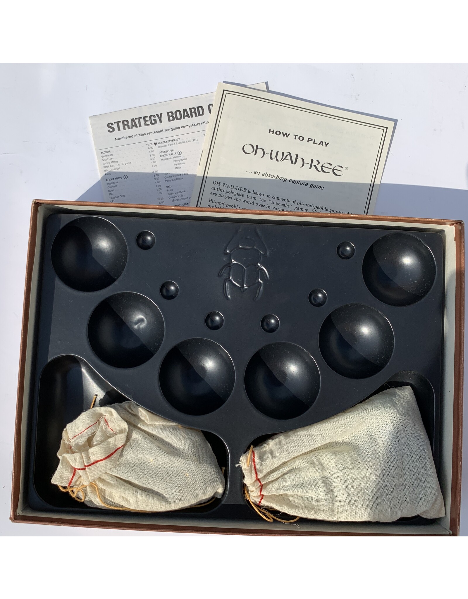 Avalon Hill Game Company Oh-Wah-Ree Used Board Game (1962)