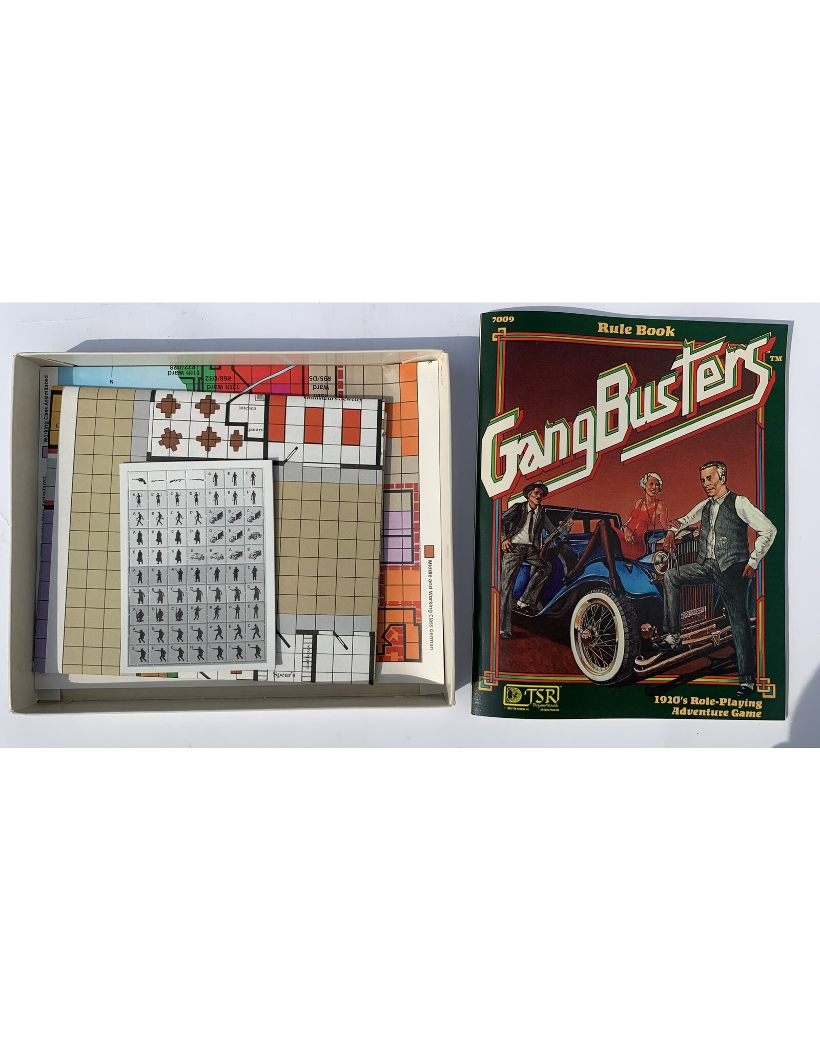 TSR Gangbusters Used Board Game (1982) 1st edition (unpunched)