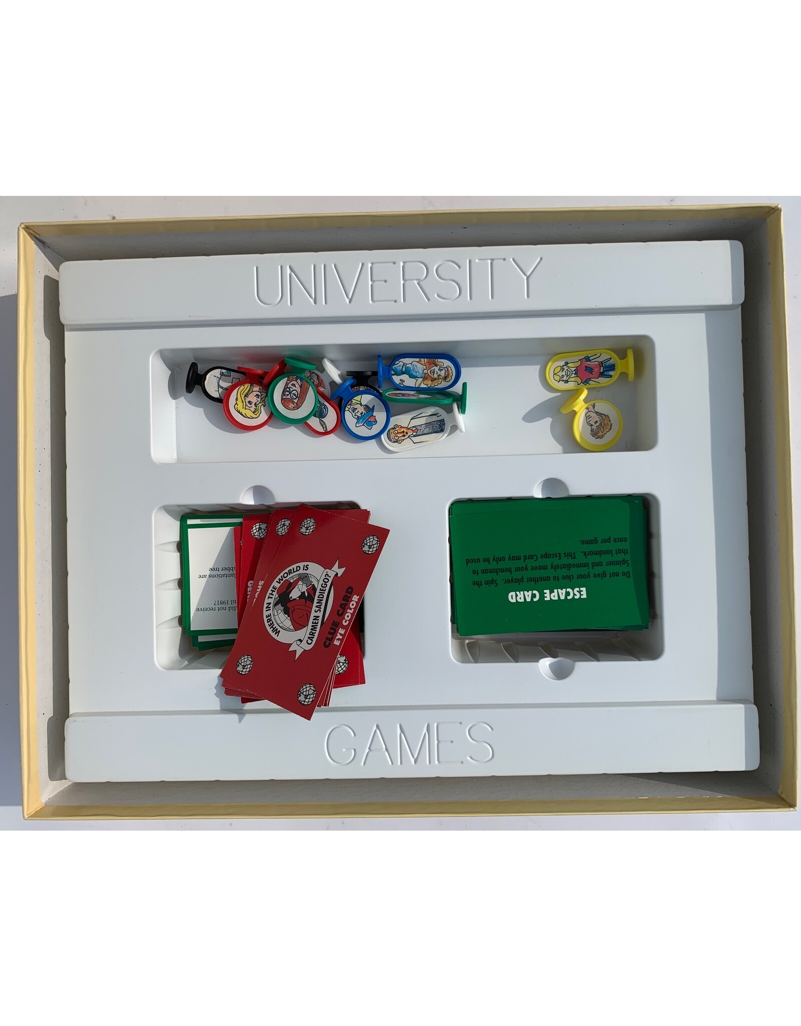 University Games Where in the World is Carmen Sandiego? Used Board Game (1992)