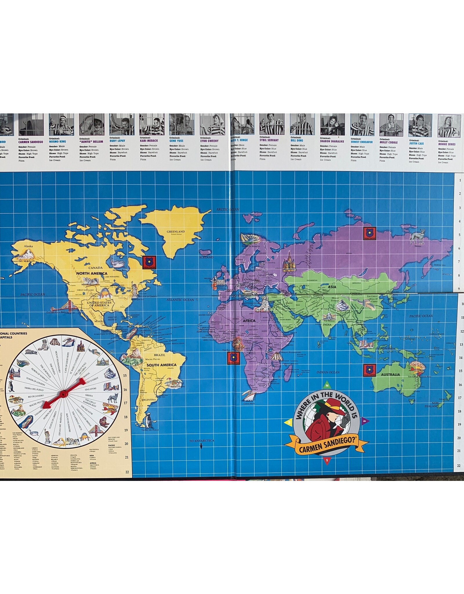 University Games Where in the World is Carmen Sandiego? Used Board Game (1992)