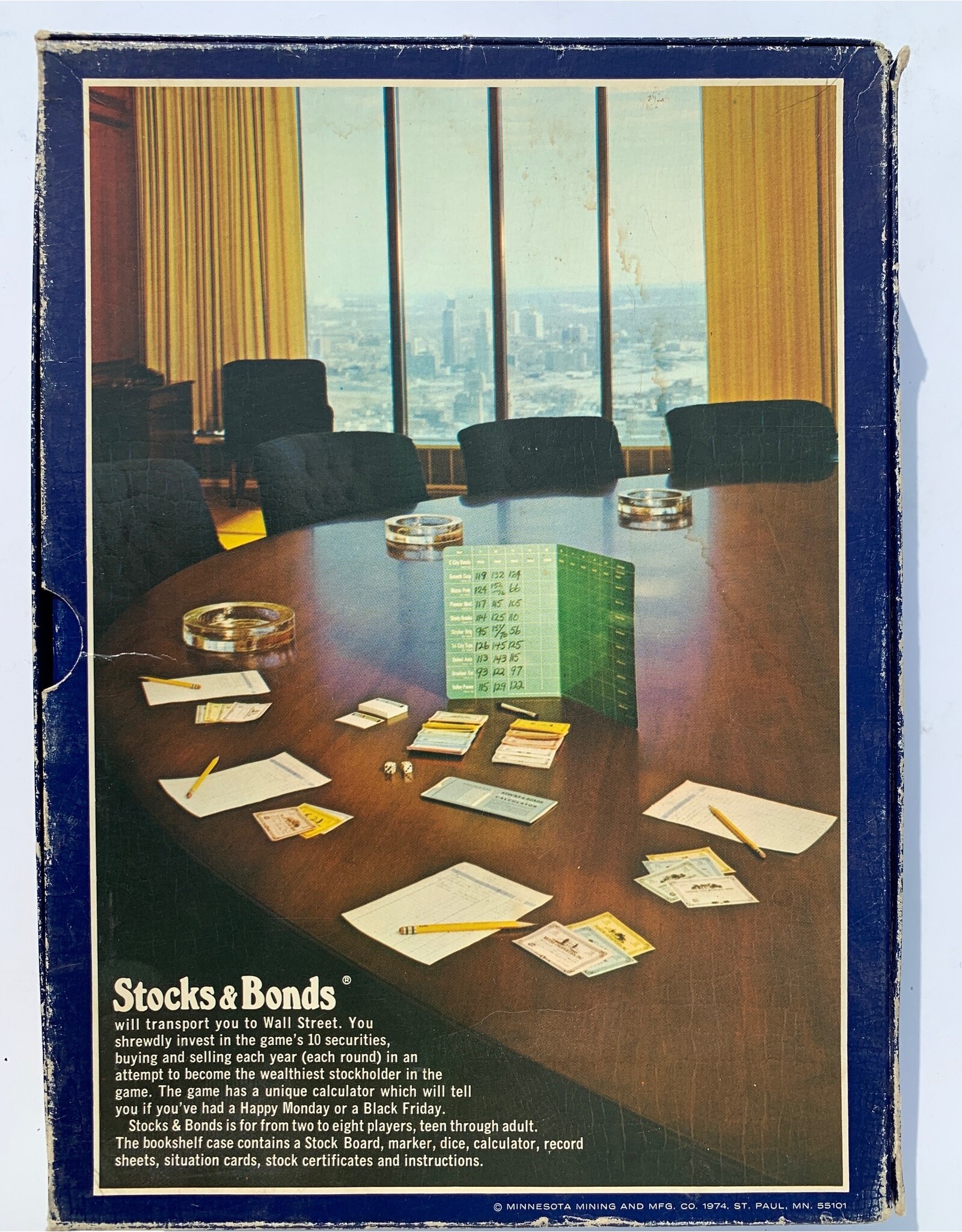 3M Company Stocks & Bonds Used Board Game (1964)