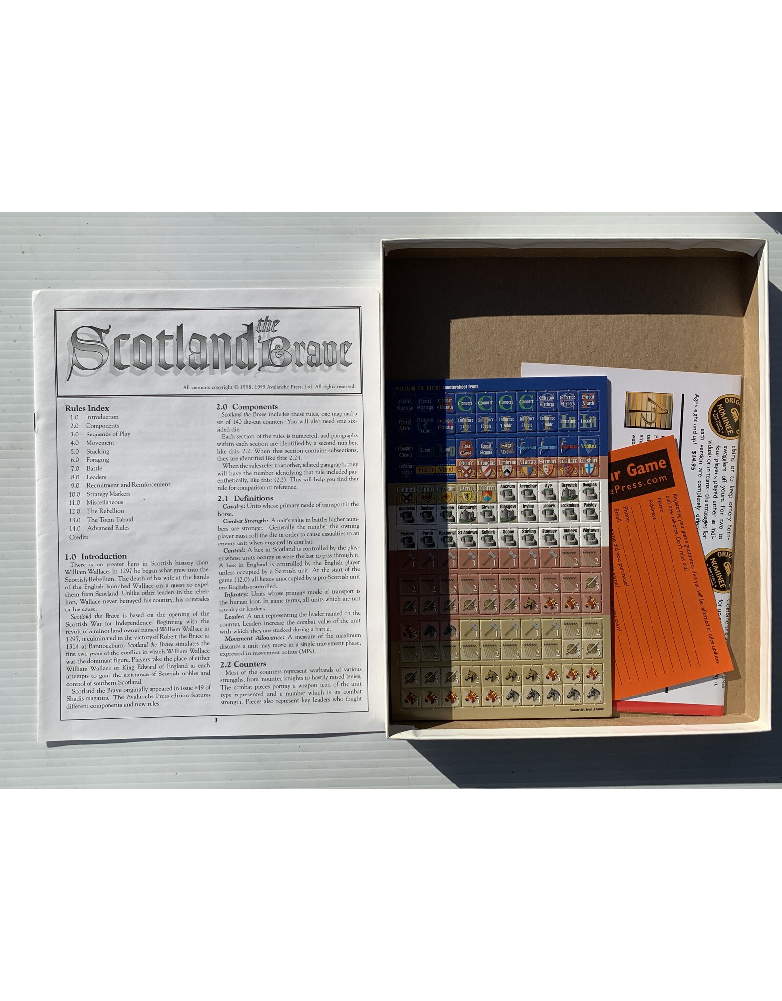 Avalanche Press Scotland the Brave (1998) (used) (unpunched)