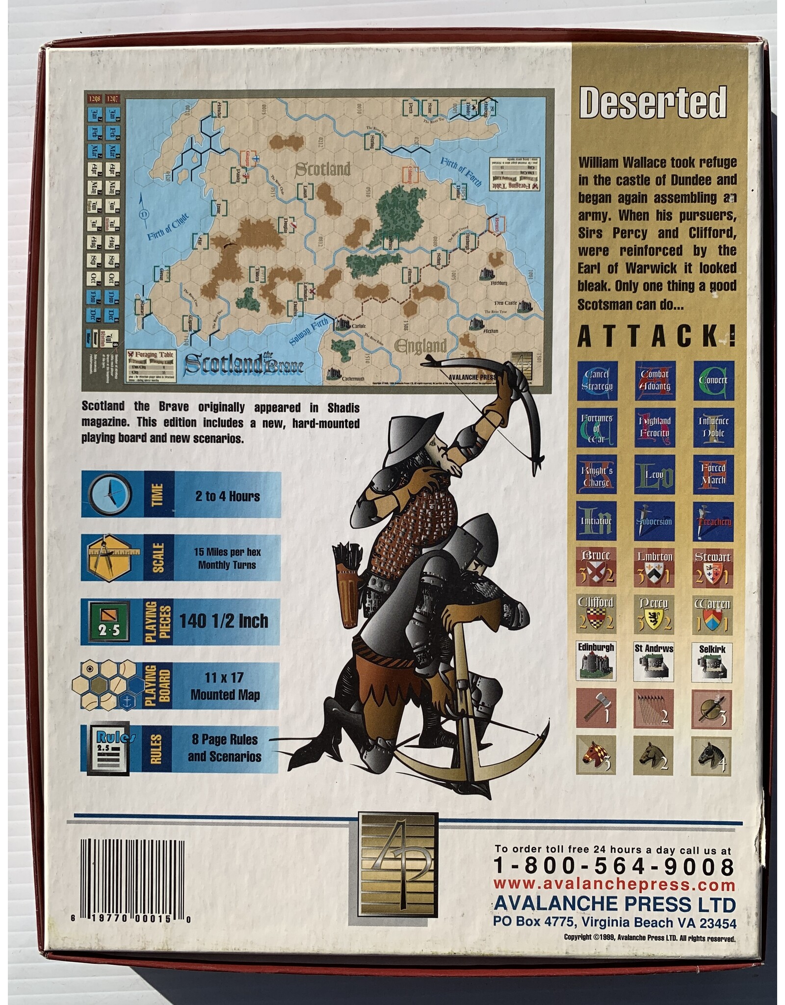 Avalanche Press Scotland the Brave (1998) (used) (unpunched)
