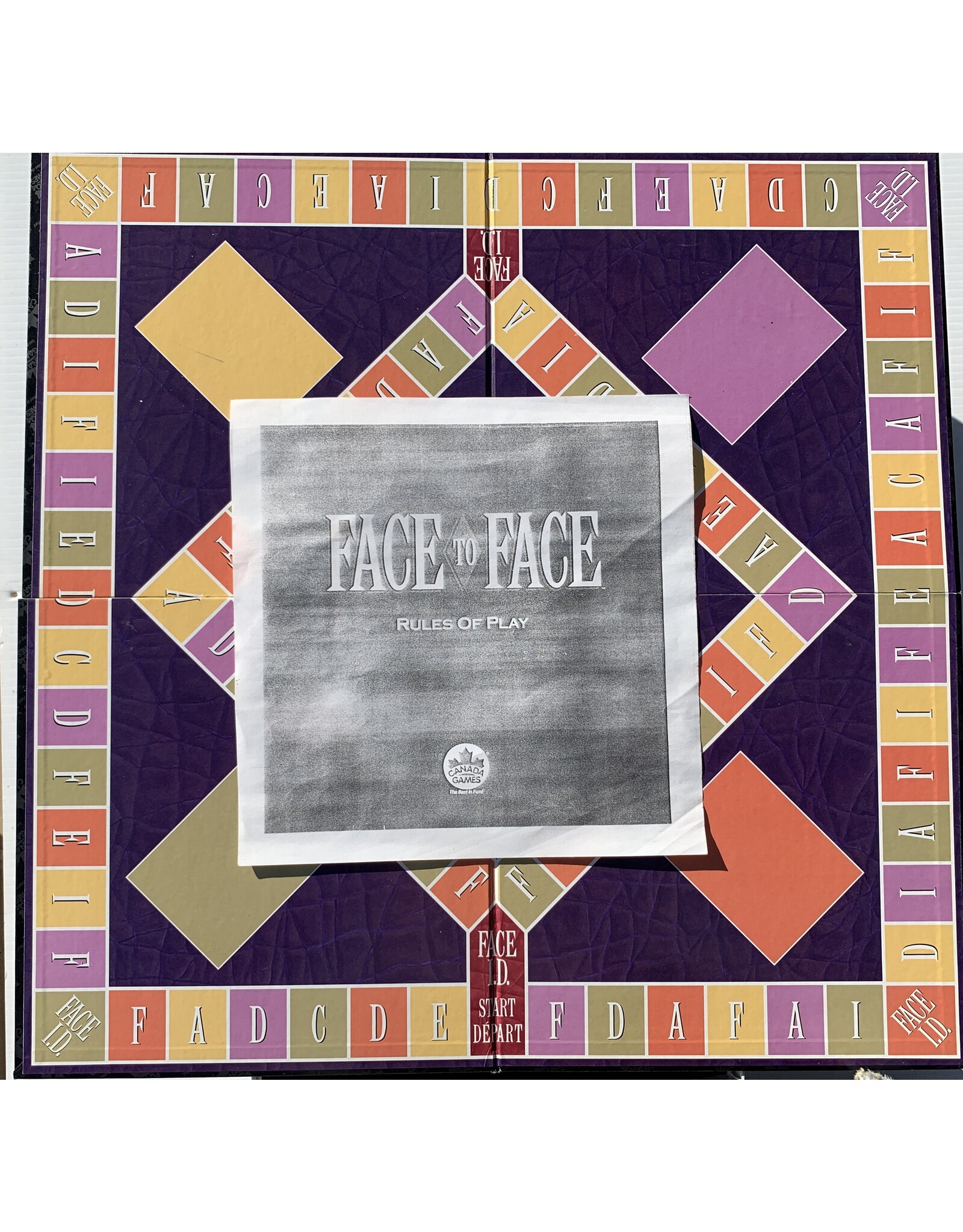 Canada Games Face to Face Used Board Game (1993)