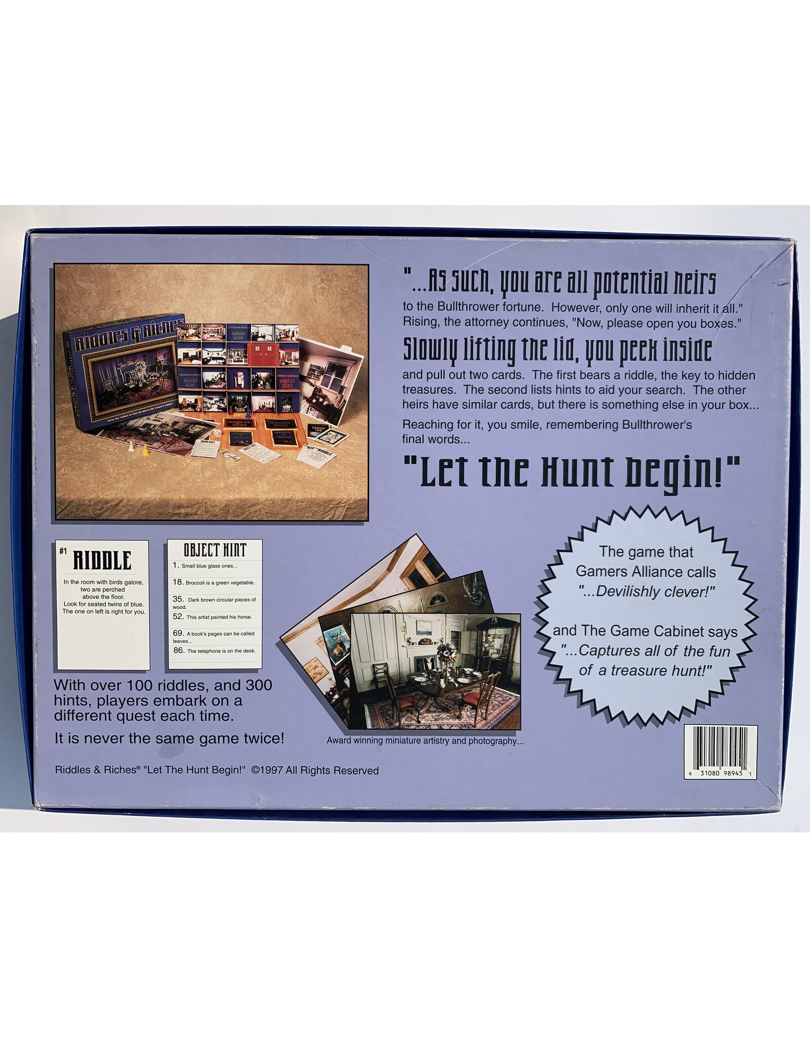 R &R Games Riddles & Riches (1996) (used)