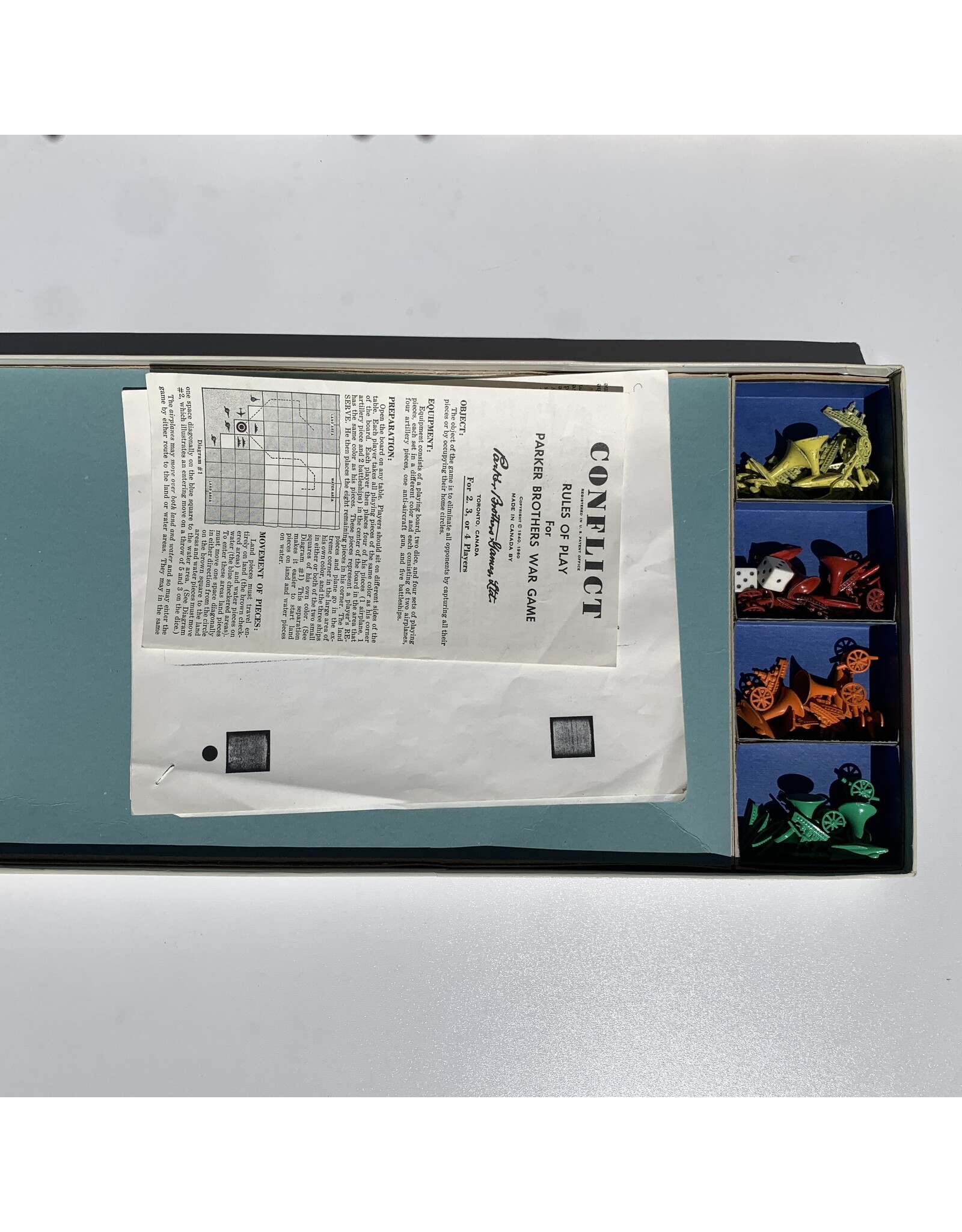 PARKER BROTHERS Conflict (1940) (used) (Made in 1965)