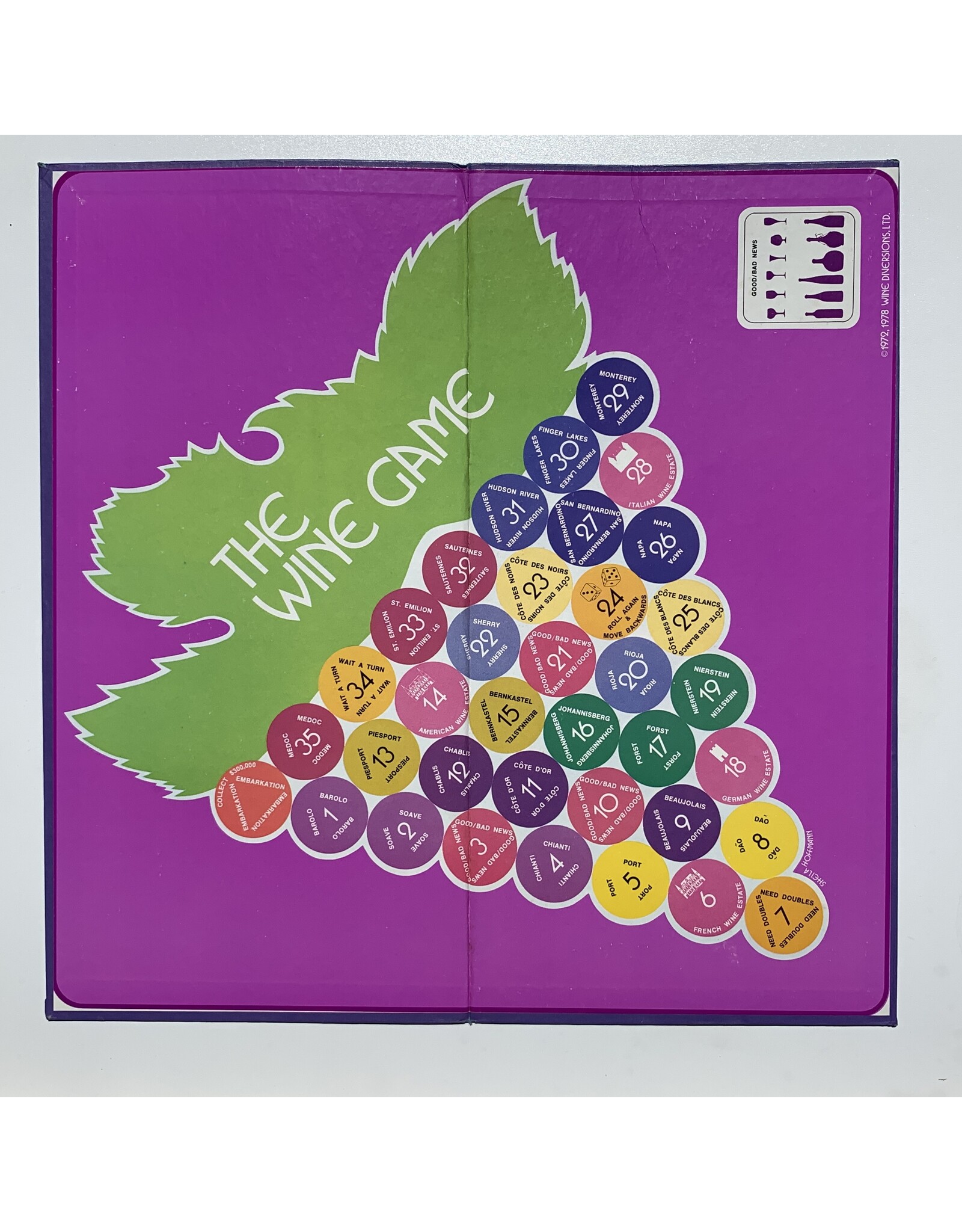 The Wine Game Used Board Game (1972)