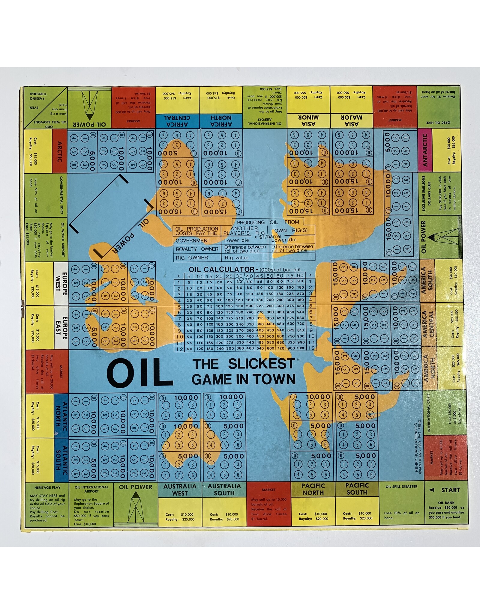 Huang & Sons Co Oil: The Slickest Game In Town Used Board Game (1980)