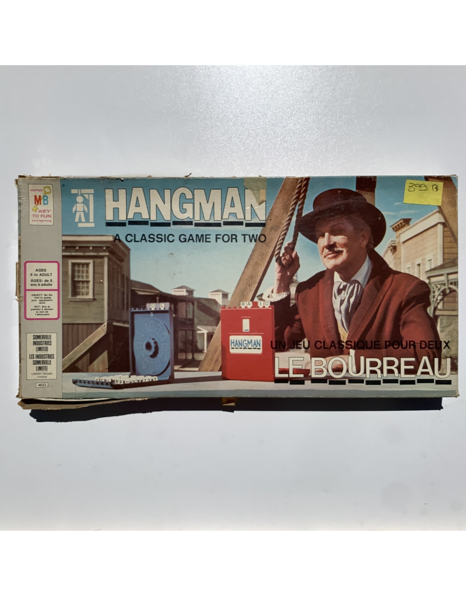 MILTON BRADLEY Hangman Used Board Game (1976)